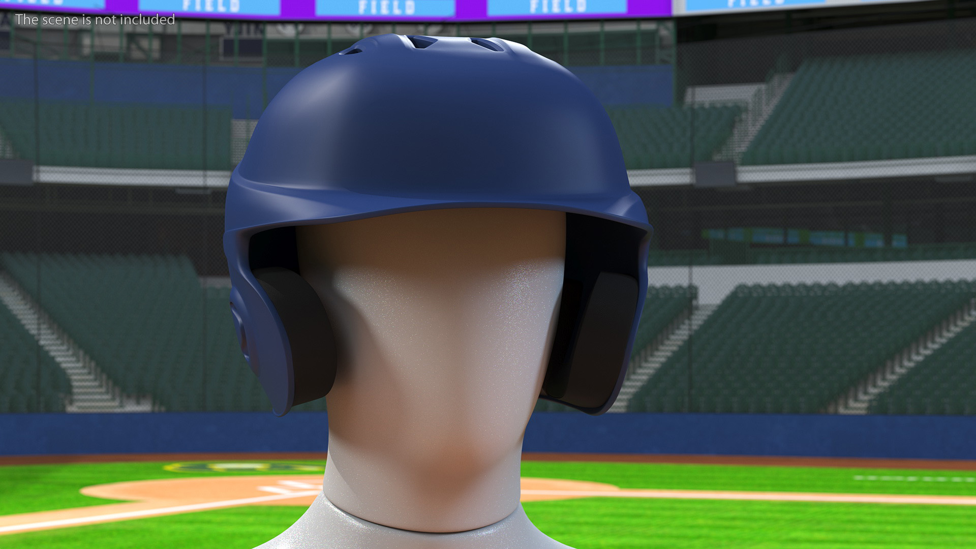 3D Baseball Batting Helmet model