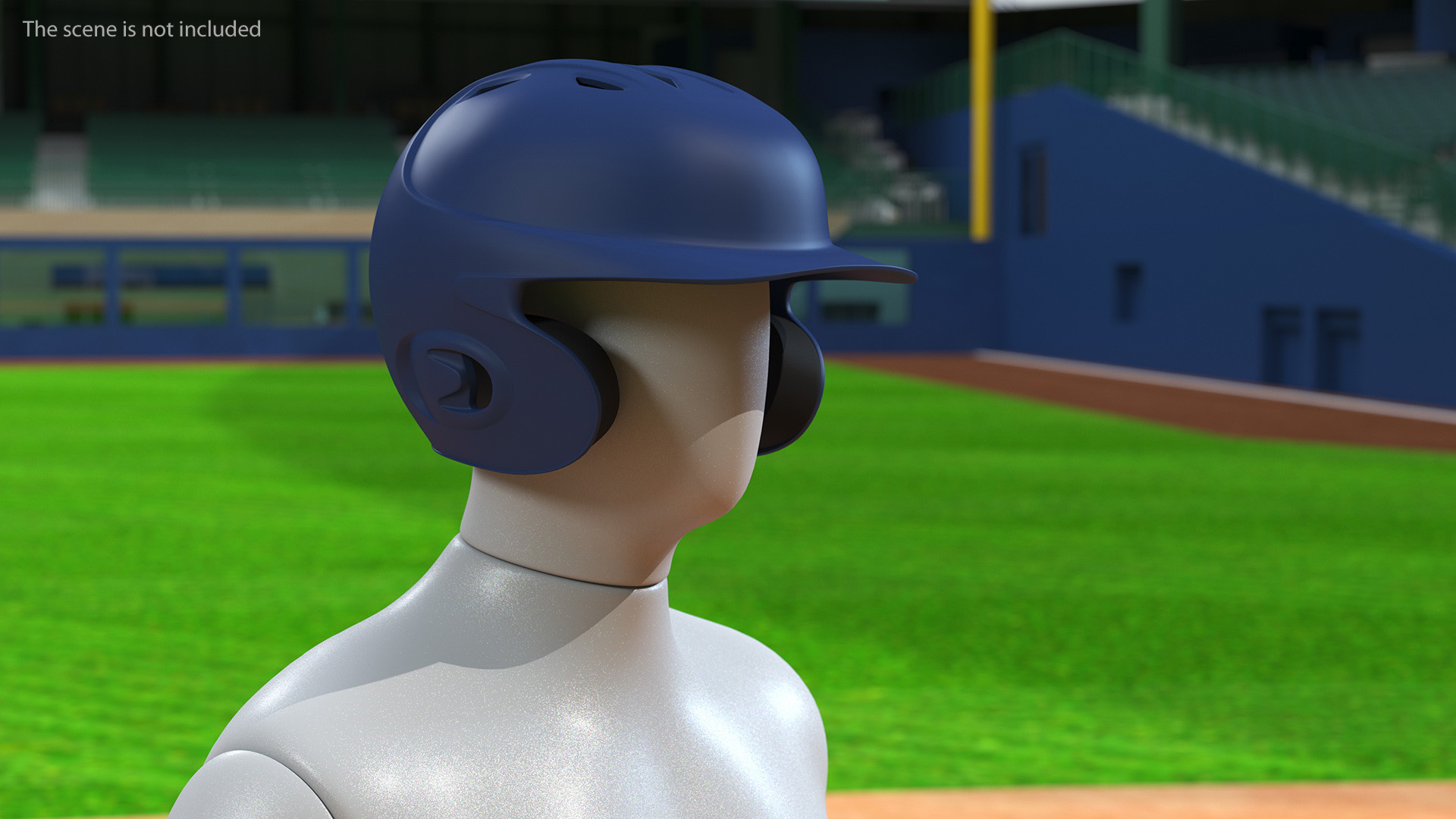 3D Baseball Batting Helmet model