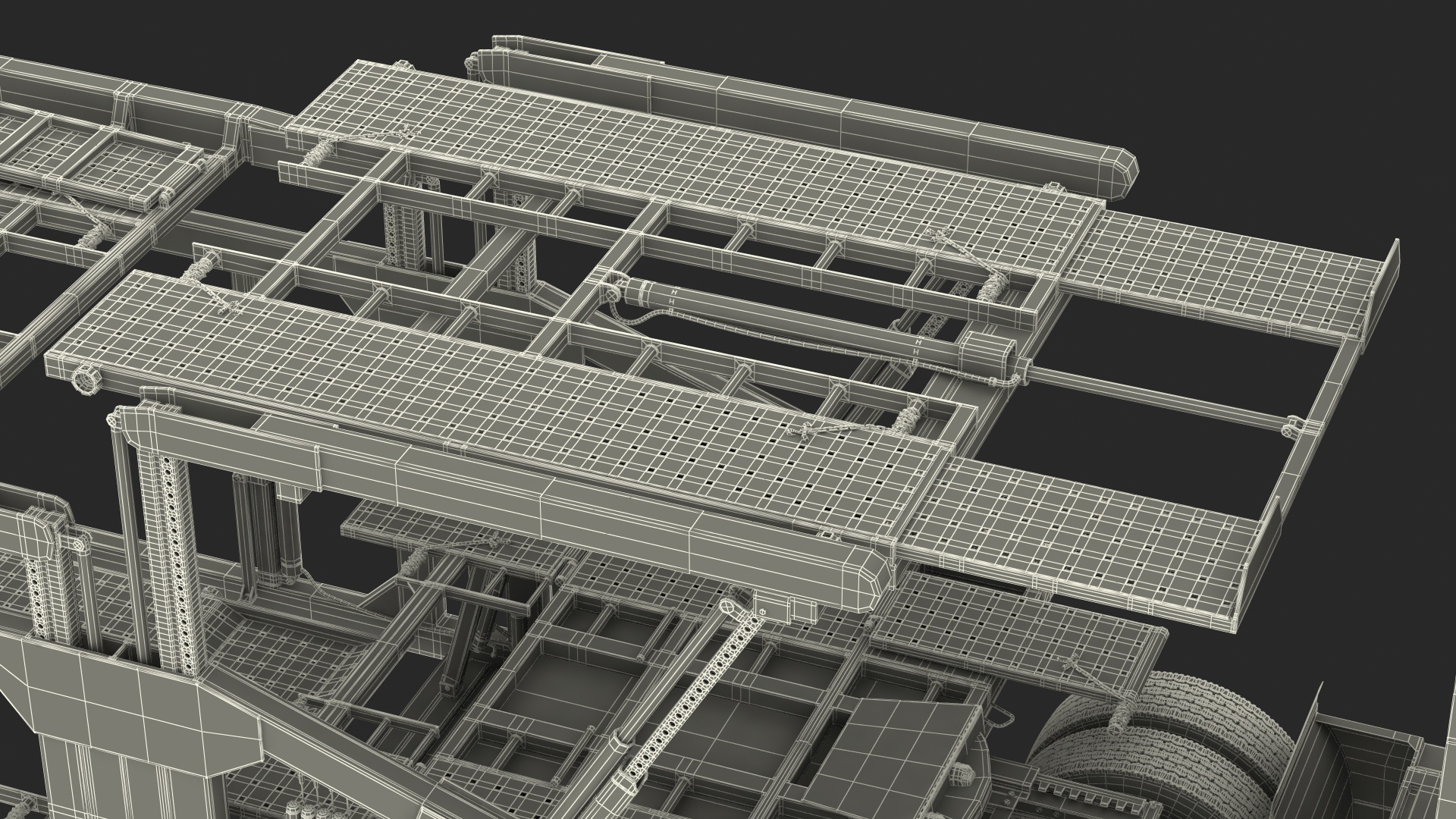 Volvo VNL 860 Truck with Sun Valley Car Carrier Rigged 3D model