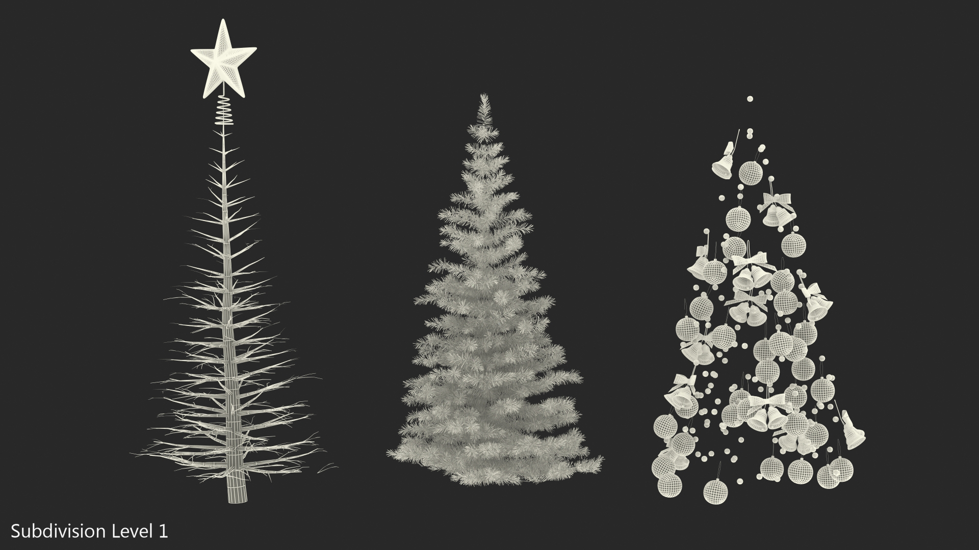 3D Small Holiday Christmas Tree model