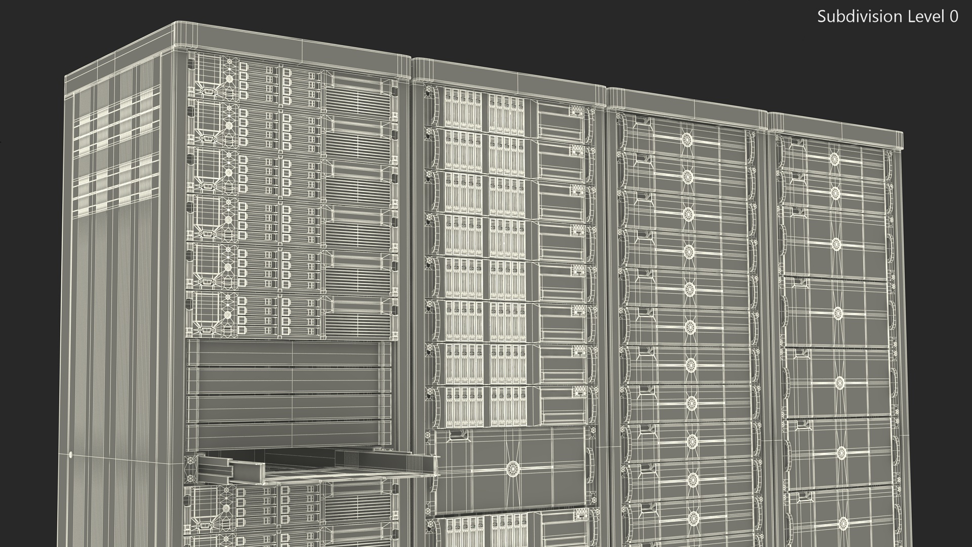 Data Center Server Racks 3D model