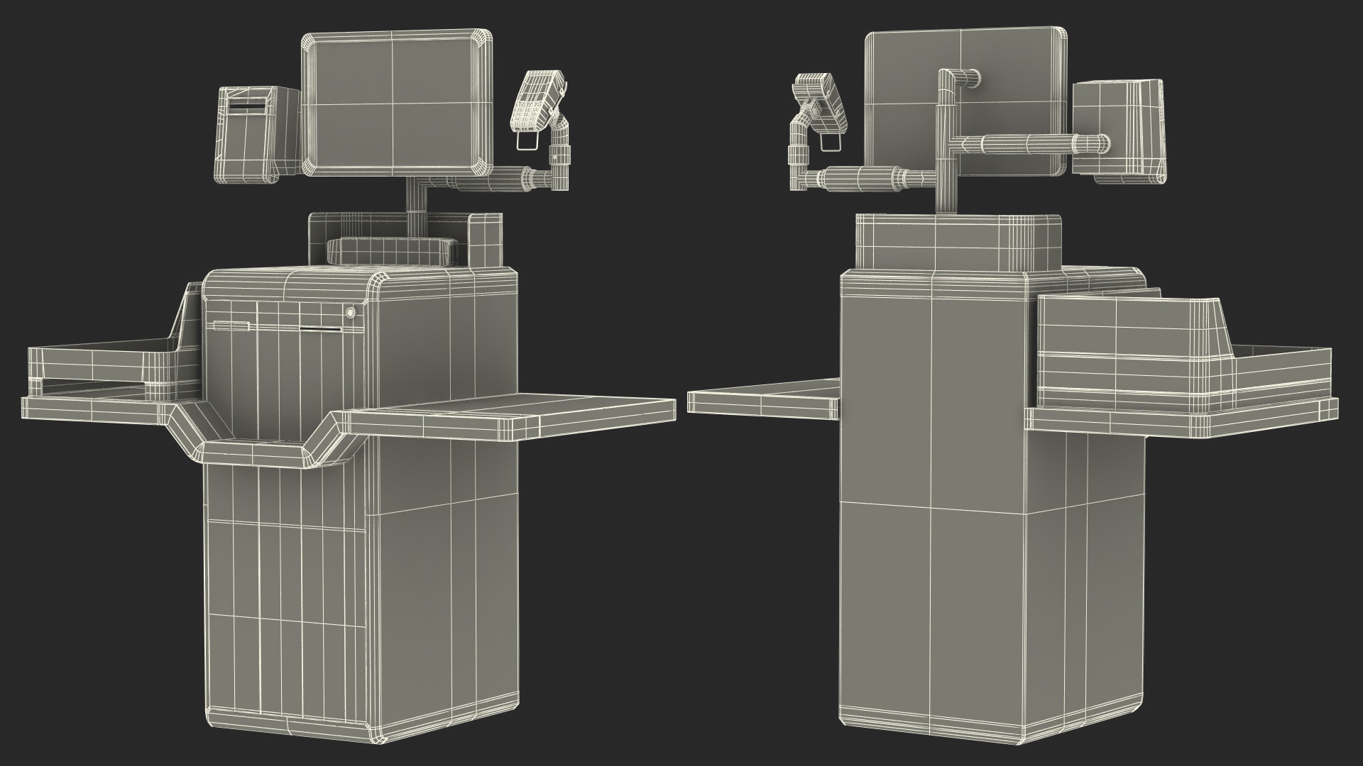 3D Self Checkout Machine StrongPoint model