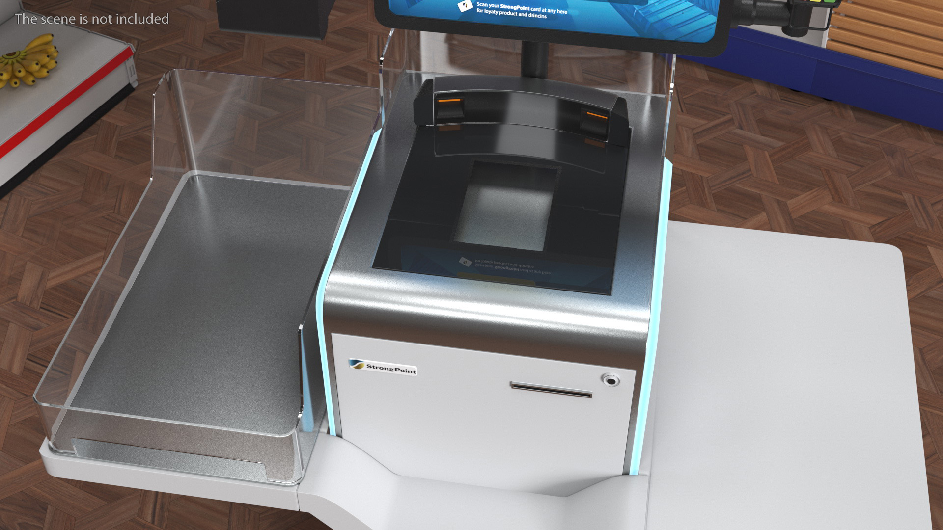 3D Self Checkout Machine StrongPoint model