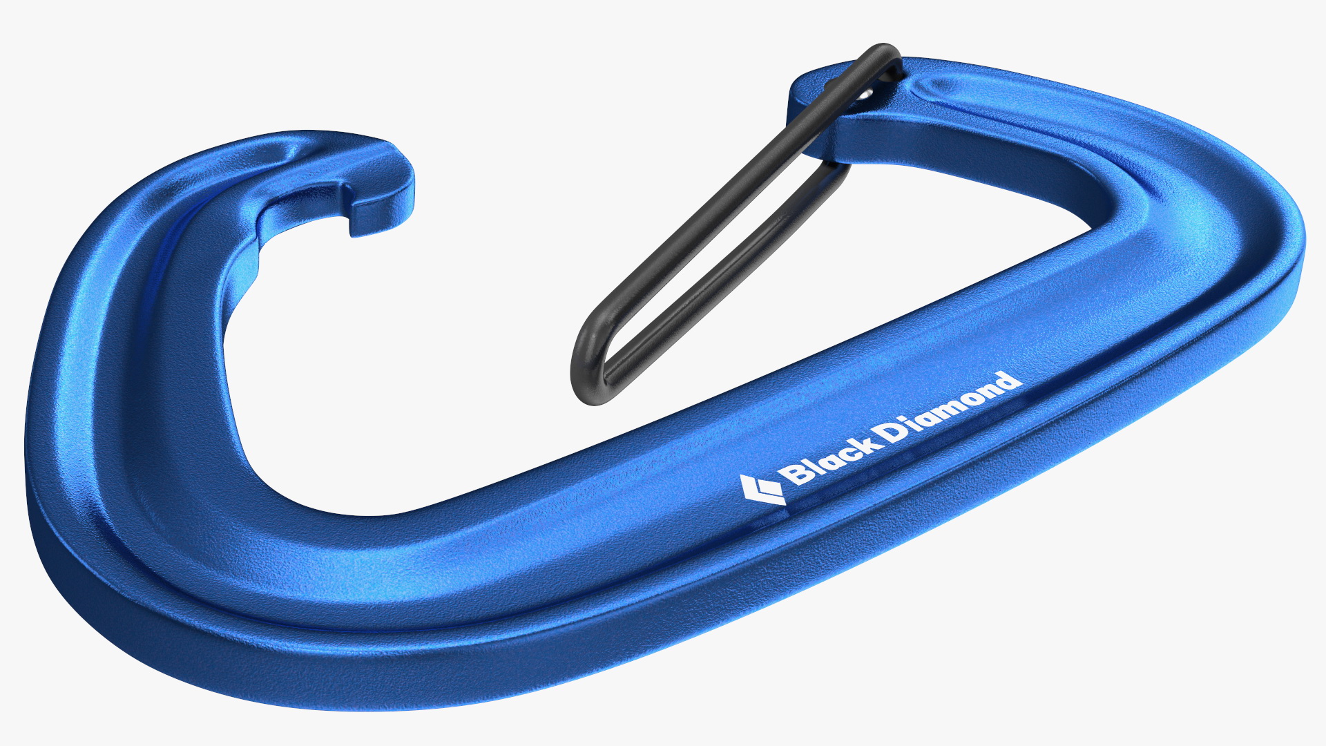 Black Diamond MiniWire Carabiner Open Blue 3D