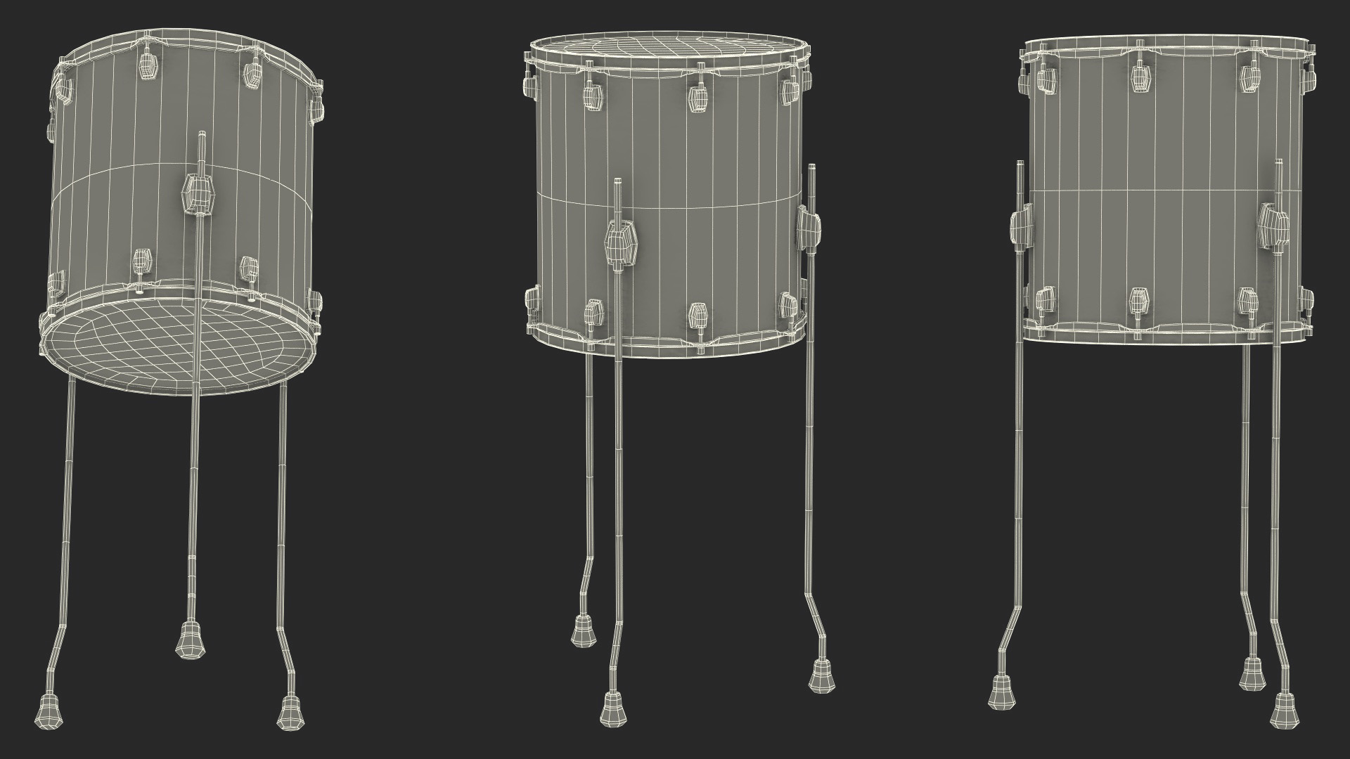 Floor Tom Drum 3D model