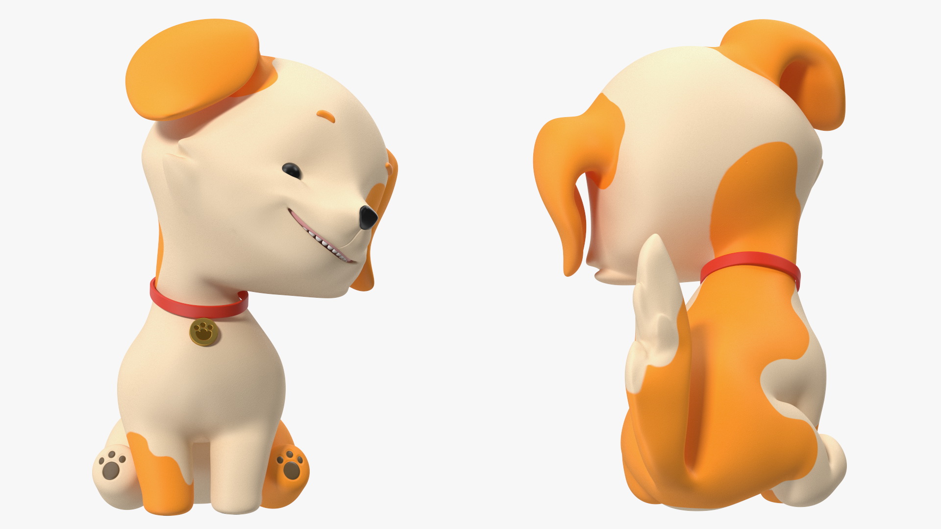 3D Cartoon Puppy Dog Rigged for Maya model