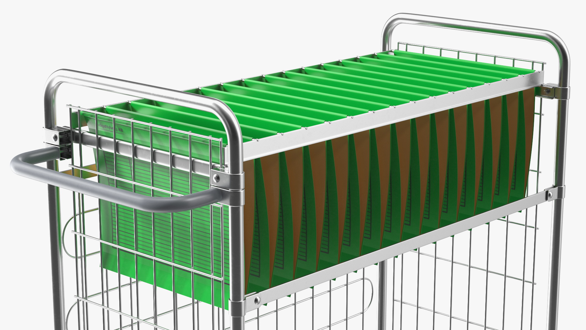 Steel Mail Trolley Large 3D model