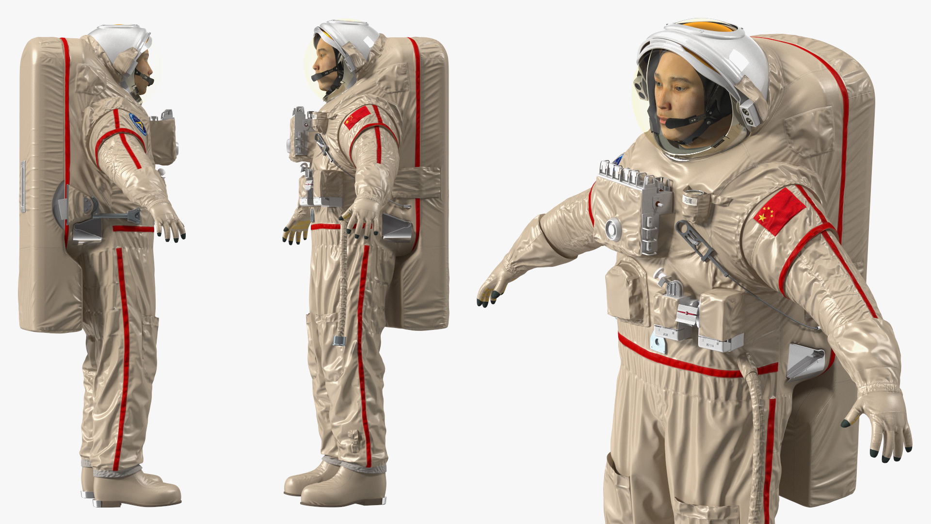 3D Chinese Astronaut Space Suit Haiying