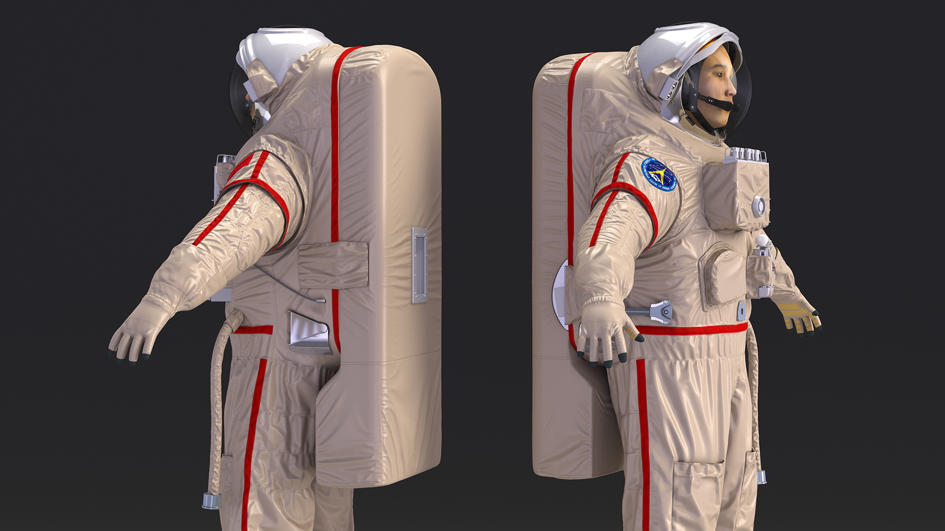 3D Chinese Astronaut Space Suit Haiying