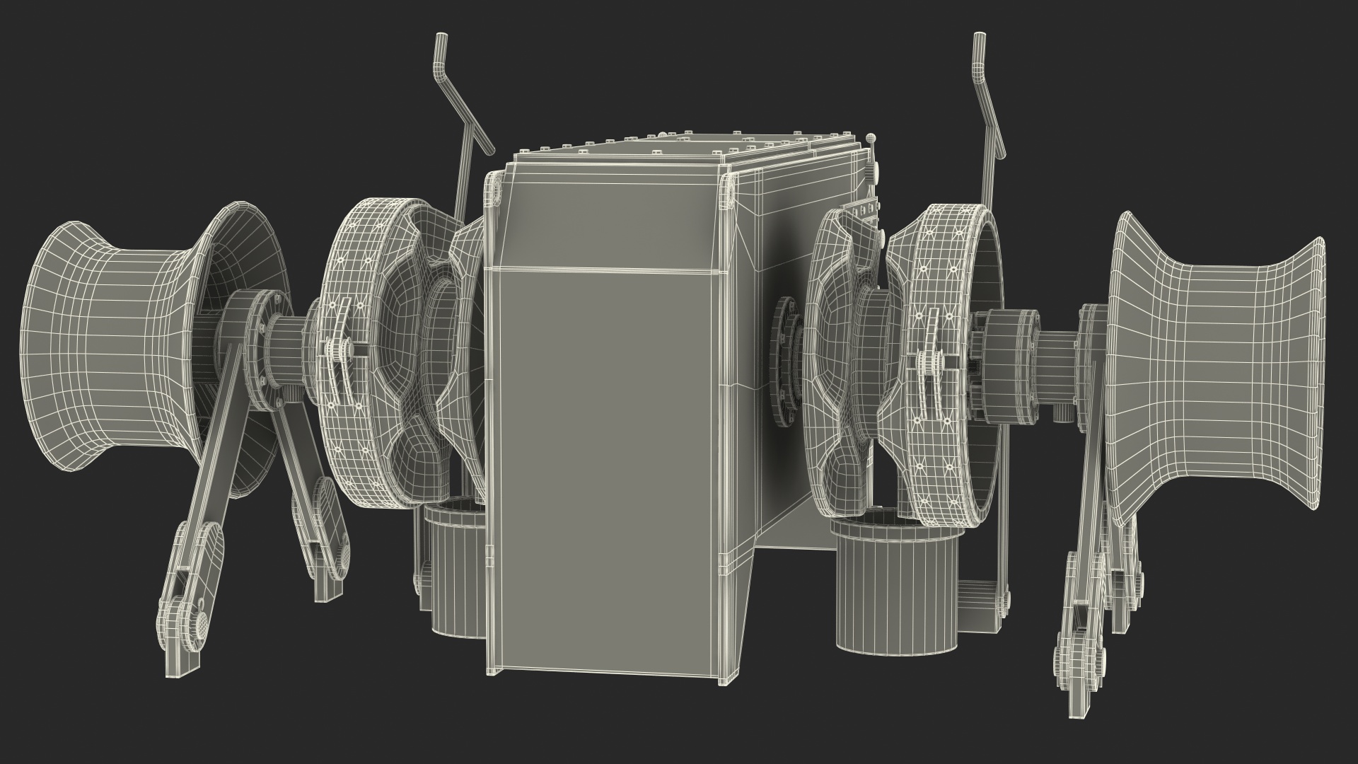 3D model Anchor Windlass Mechanism