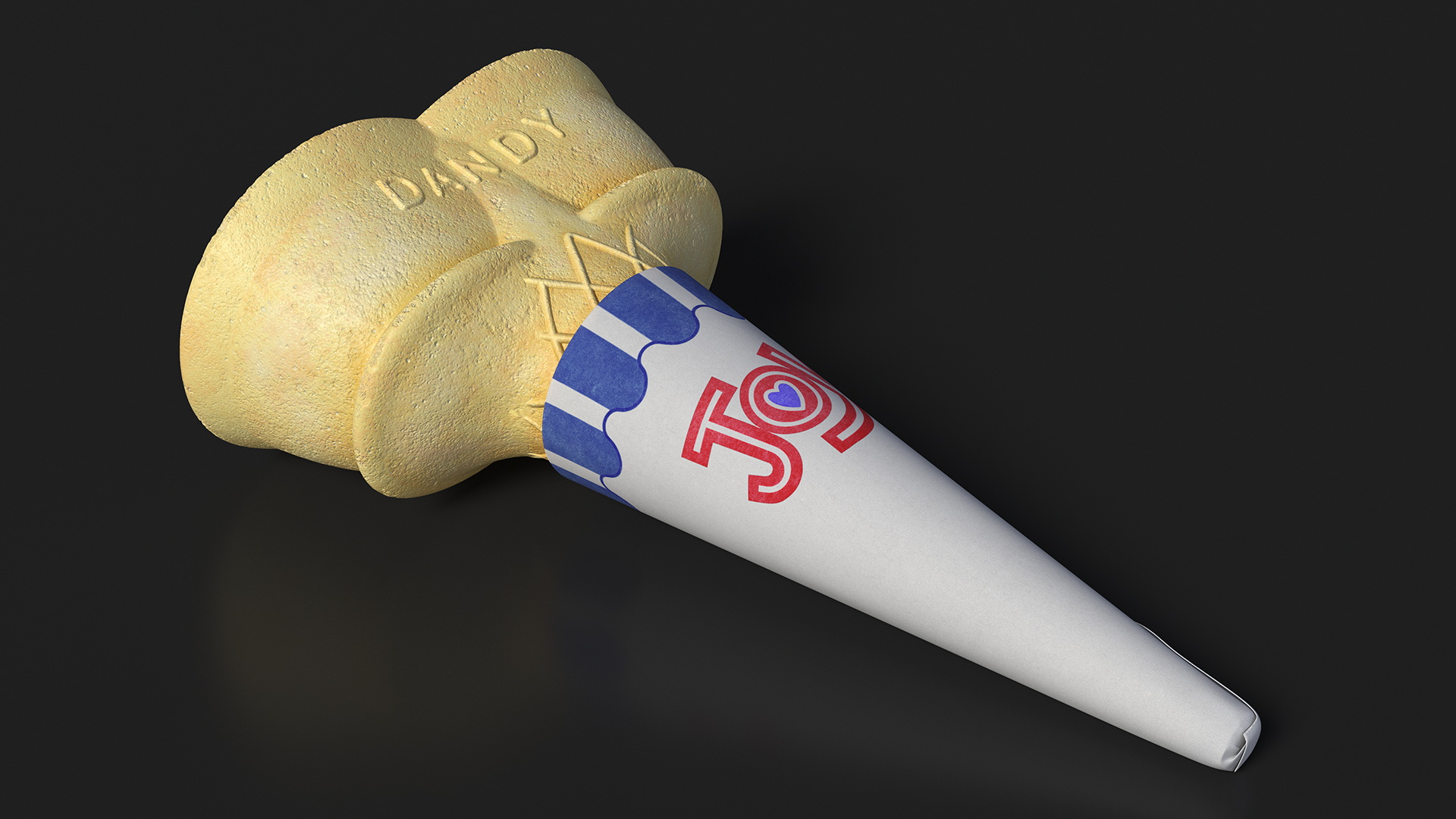 JOY Twin Scoop Cake Cone 3D model