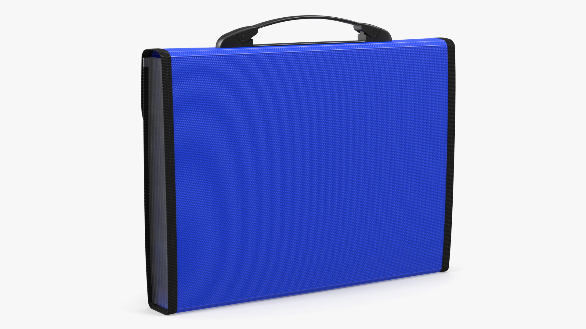 Plastic Expanding File Folder Blue 3D model