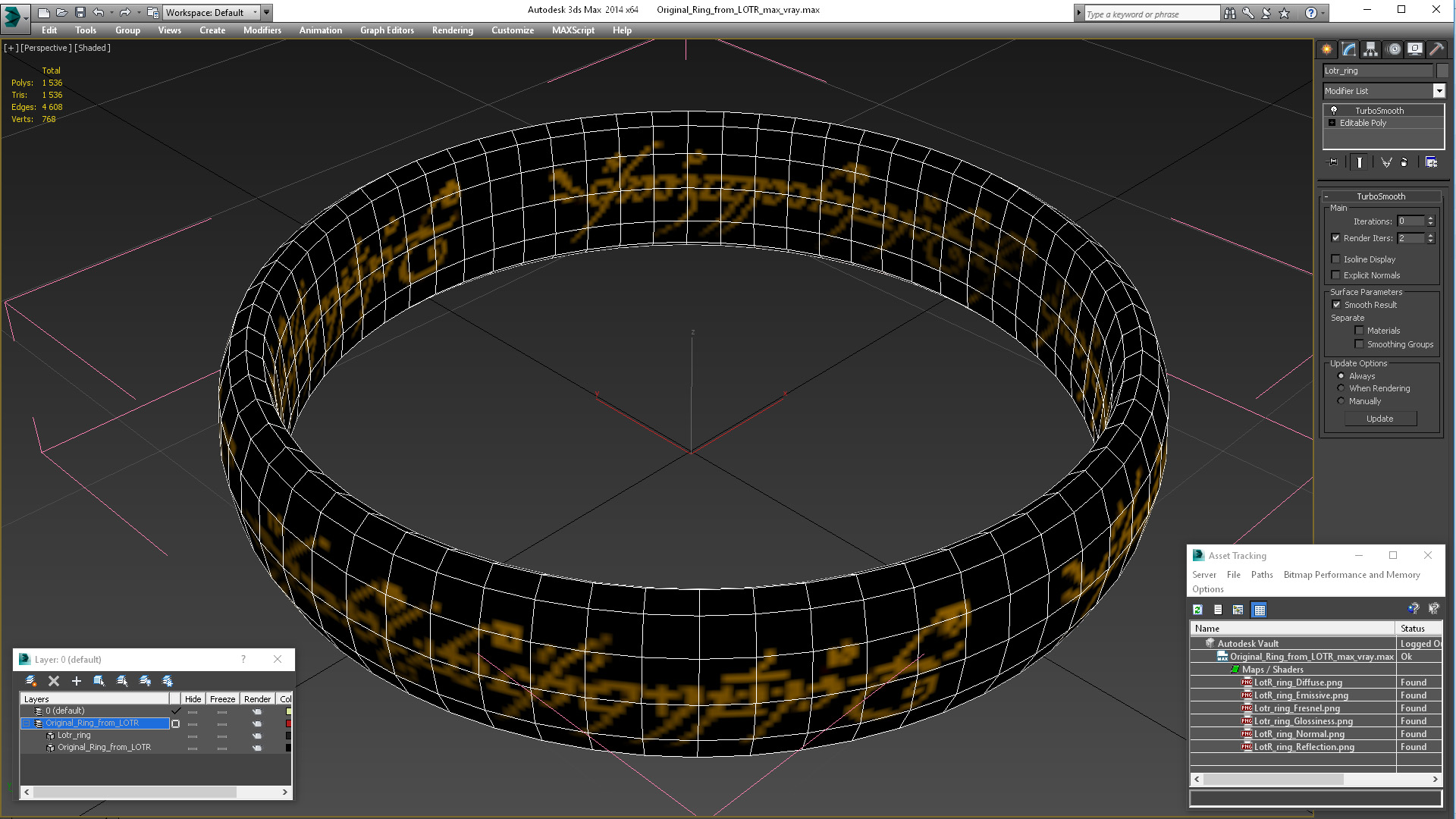 3D Original Ring from LOTR model