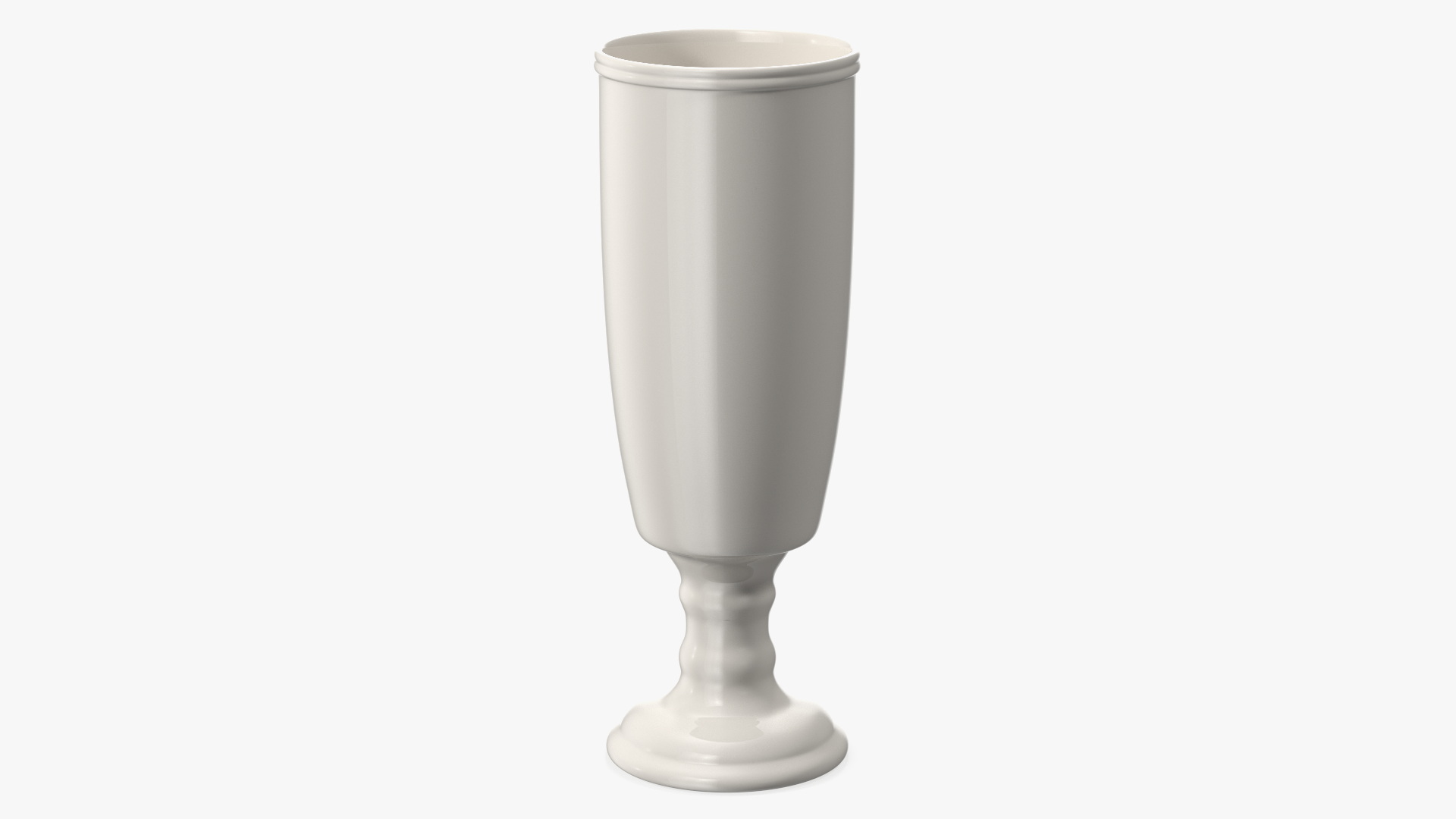 White Porcelain Flower Vase 3D