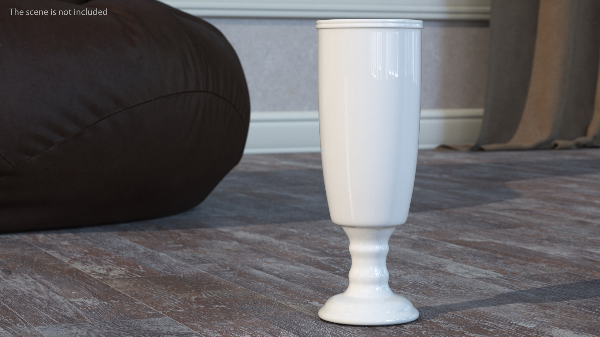 White Porcelain Flower Vase 3D