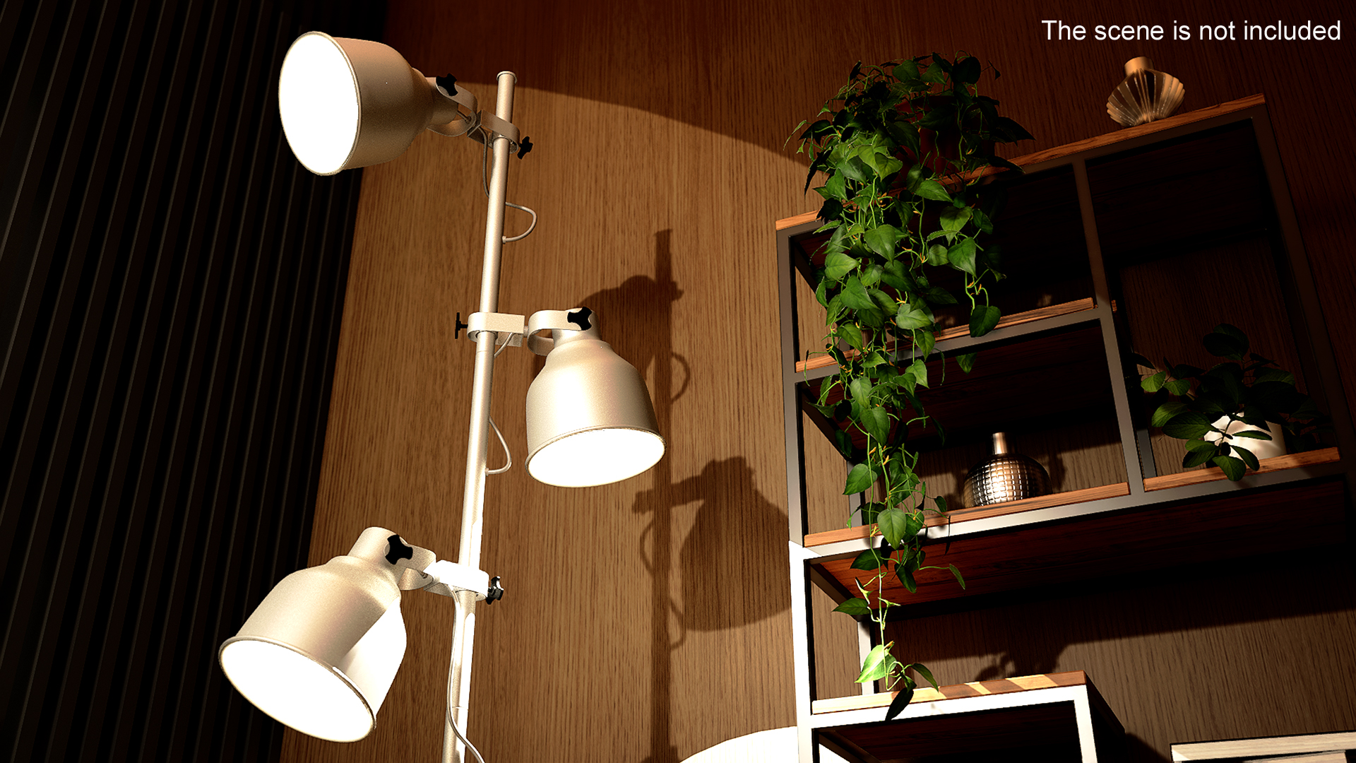 Modern Three-Point Floor Lamp 3D model