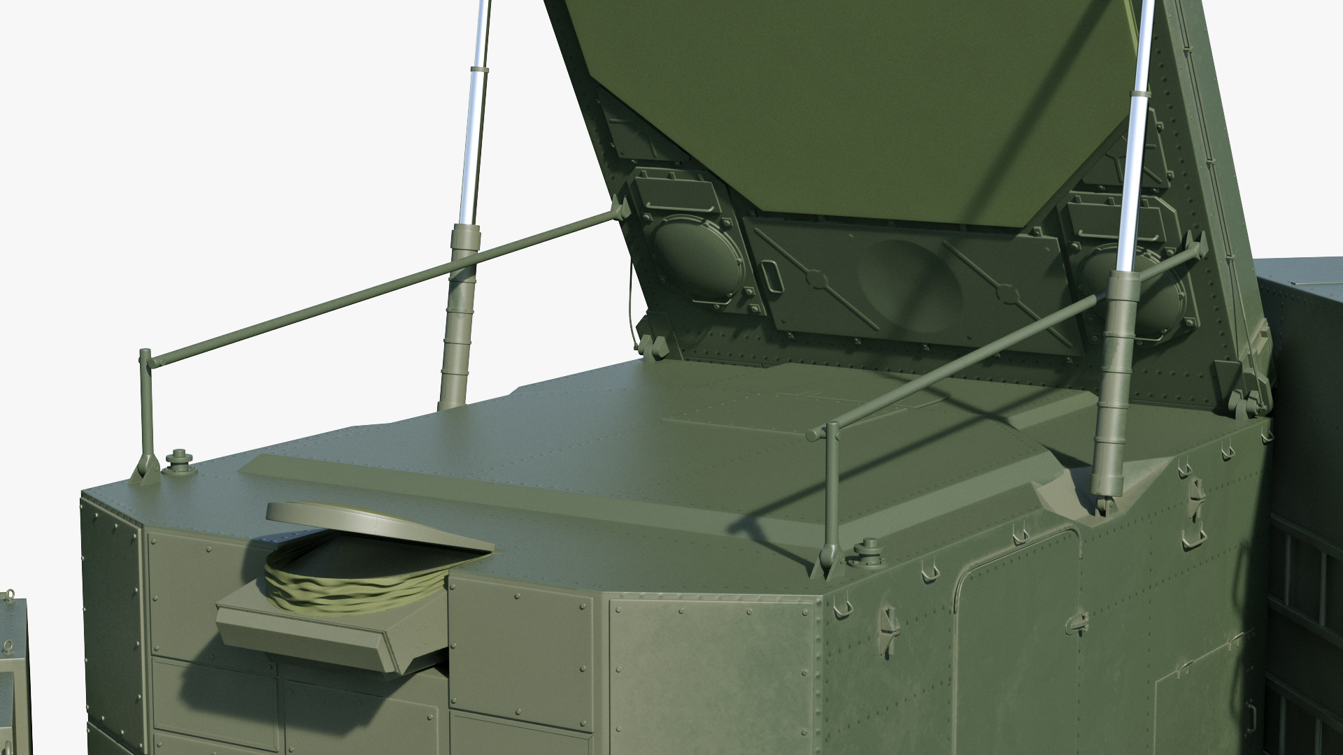 3D model Flap Lid B S300 Missile Guidance Radar Rigged