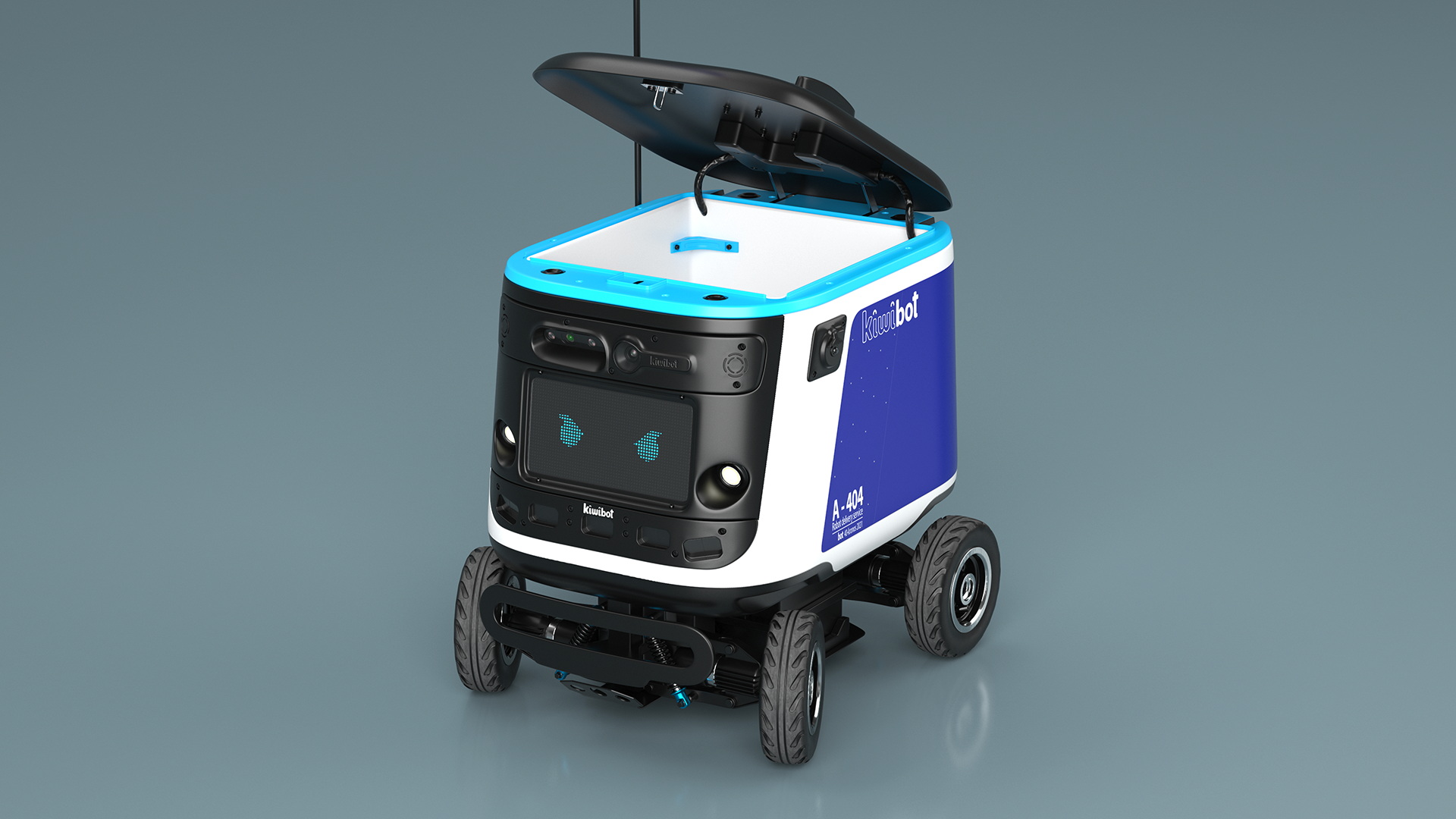 Delivery Robot Kiwibot Blue 3D