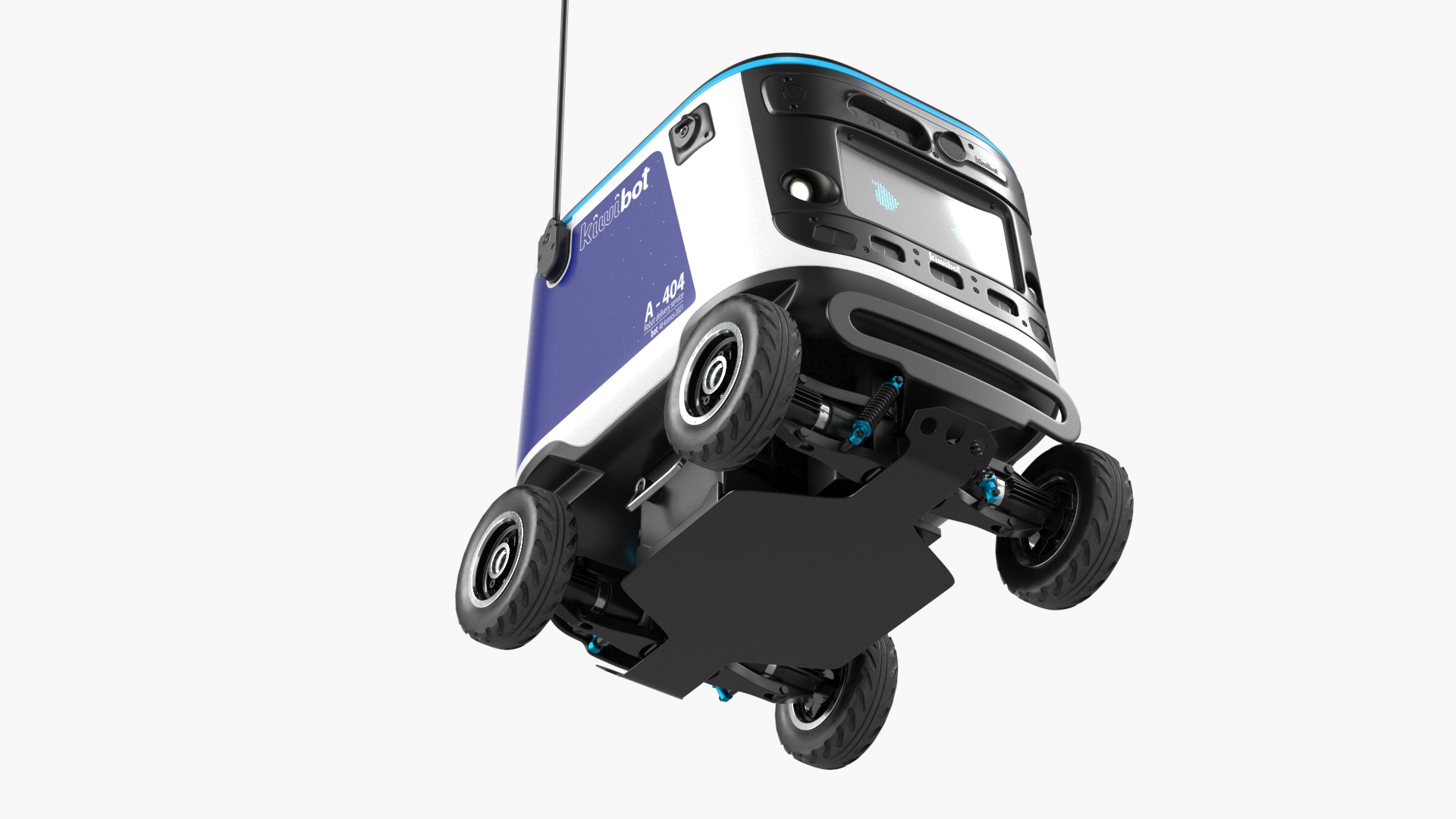 Delivery Robot Kiwibot Blue 3D