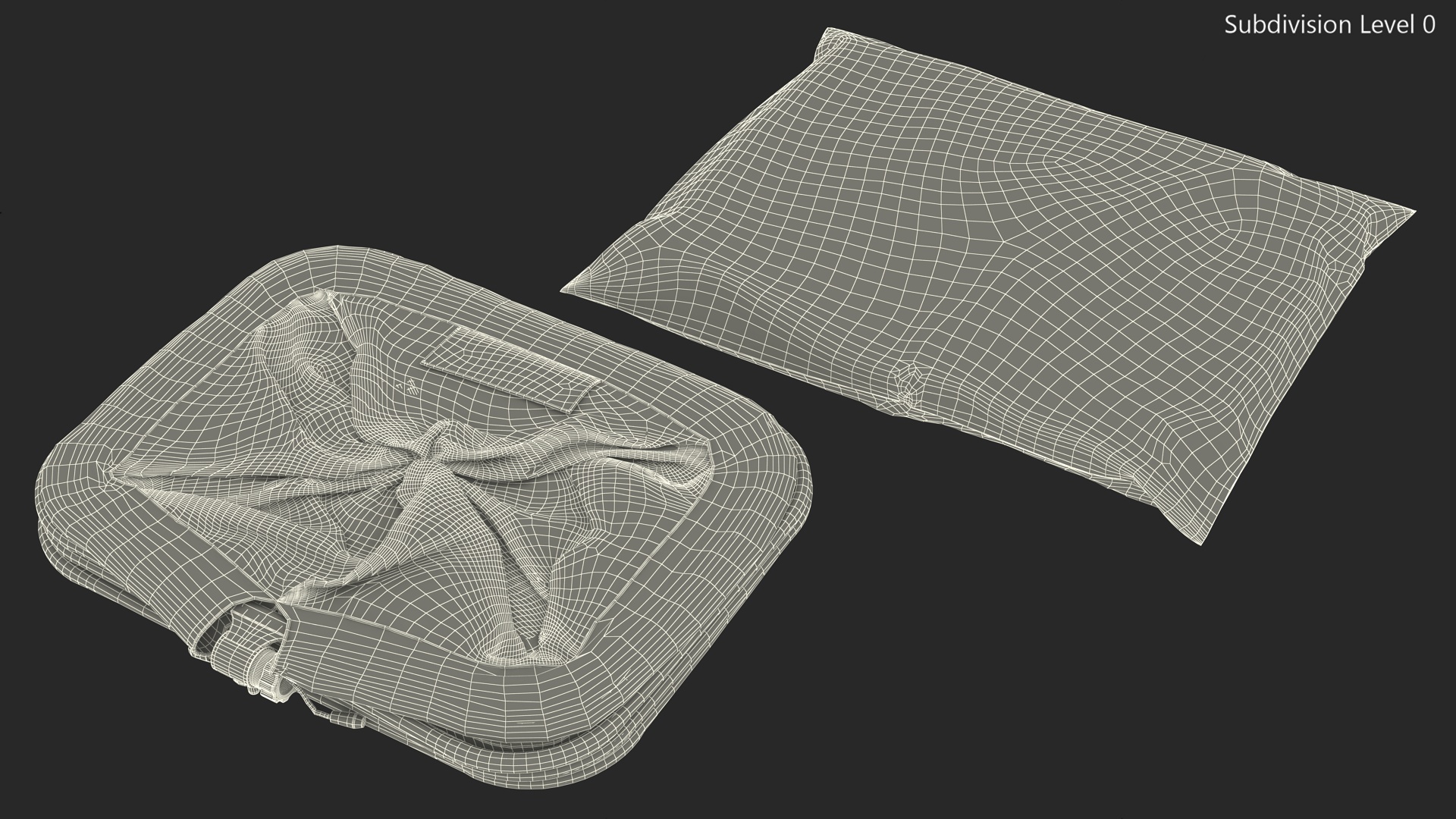 Wire Fishing Cage Folded 3D model