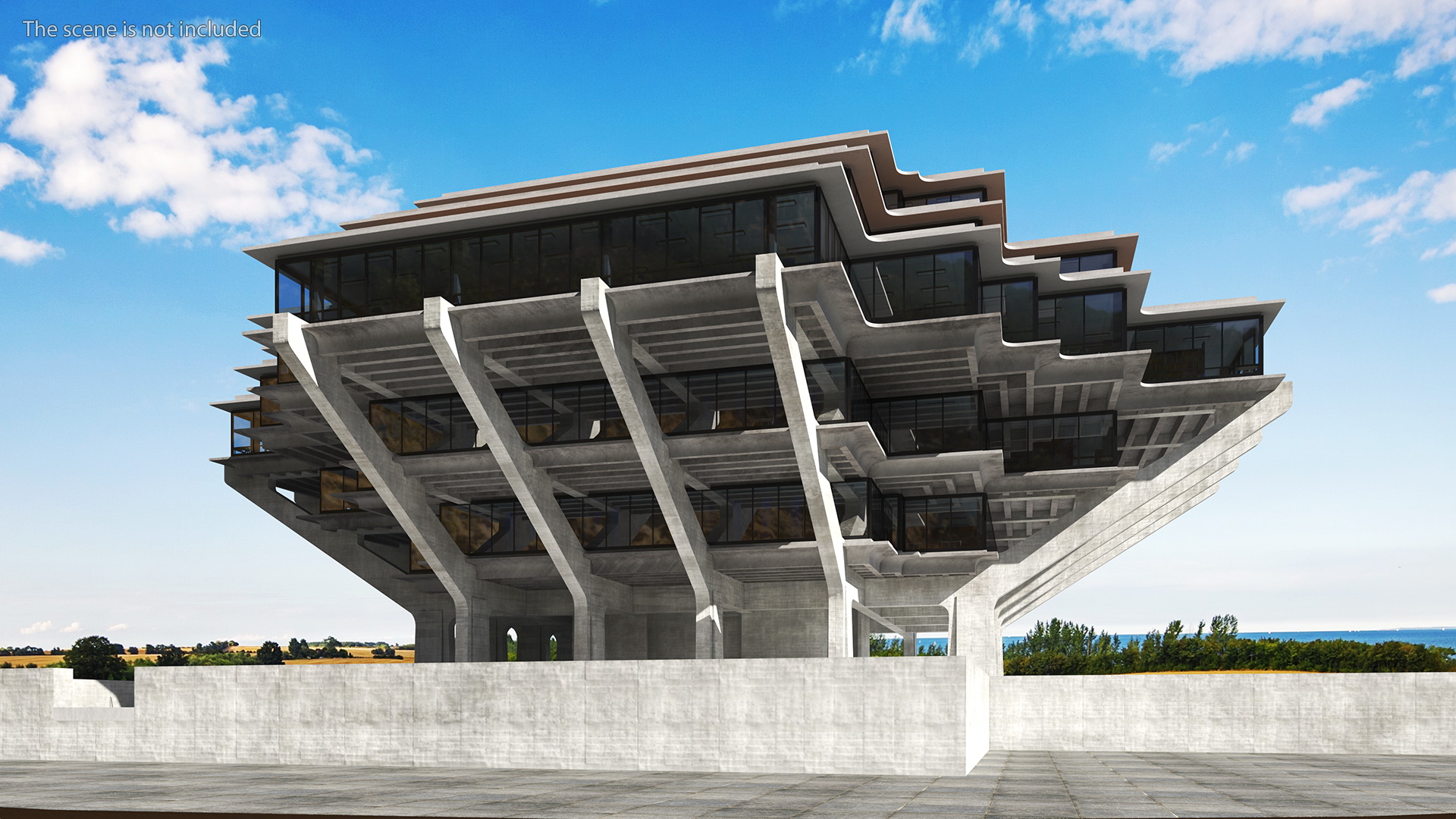 Geisel Library 3D model