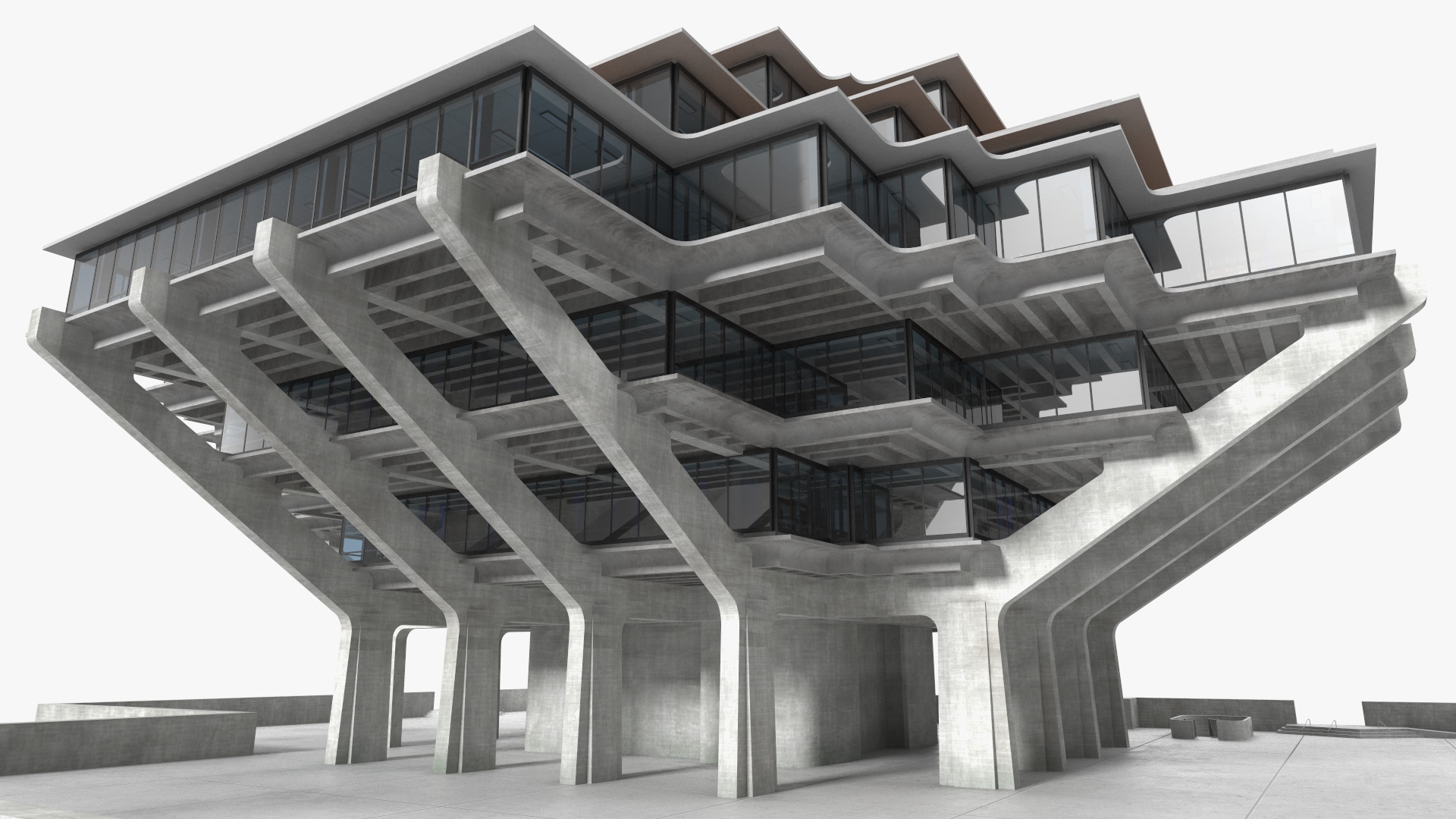 Geisel Library 3D model