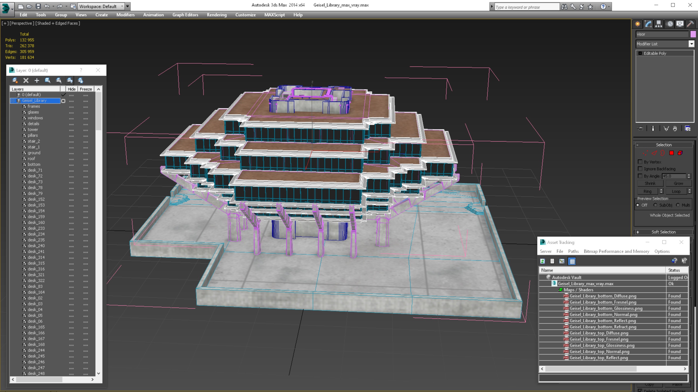 Geisel Library 3D model