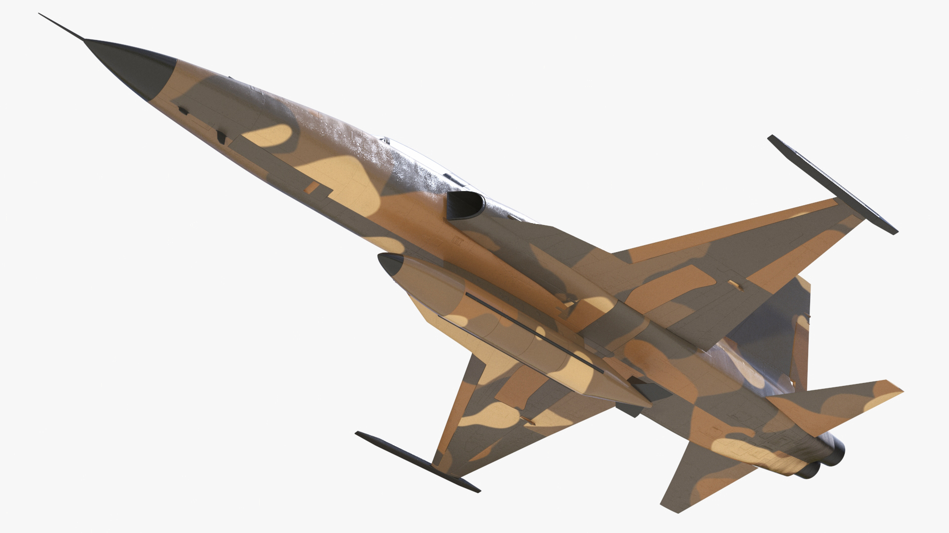 3D model Combat Fighter with Pilot in Flight