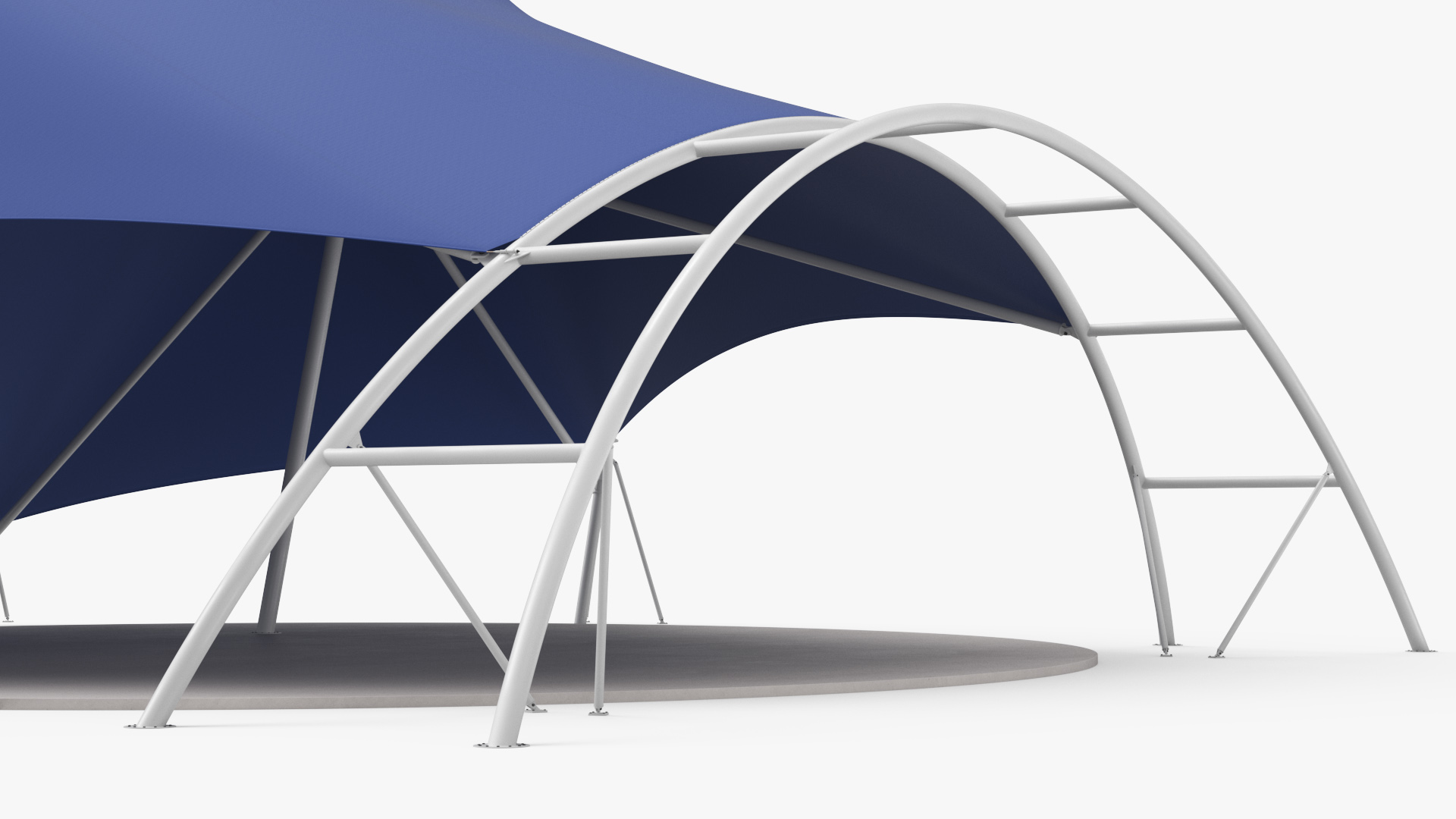 Tensile Structure Tent Blue 3D