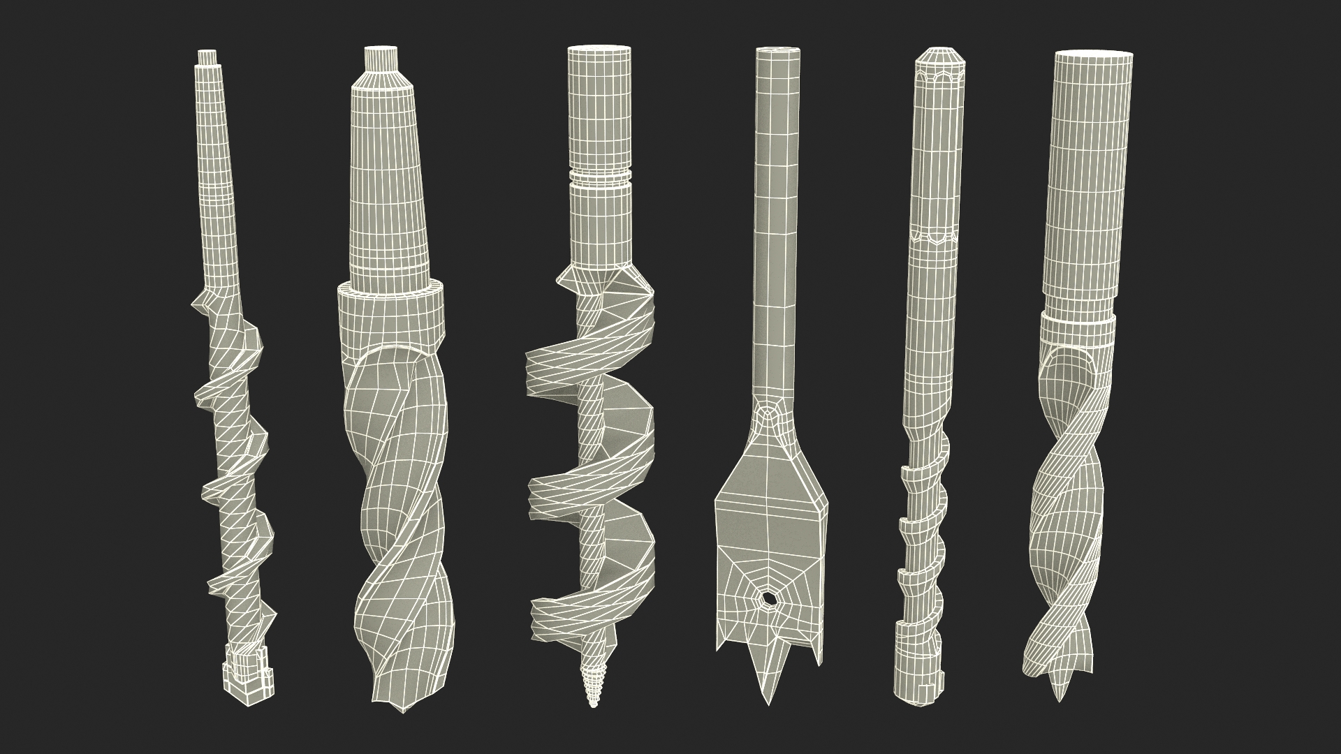 3D Drill Bits Types