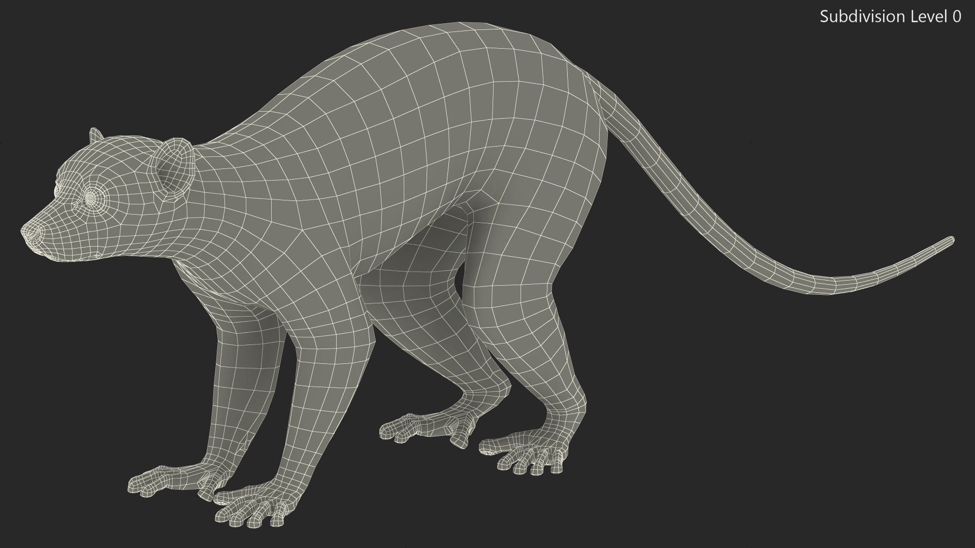 3D Lemures Fur Rigged model