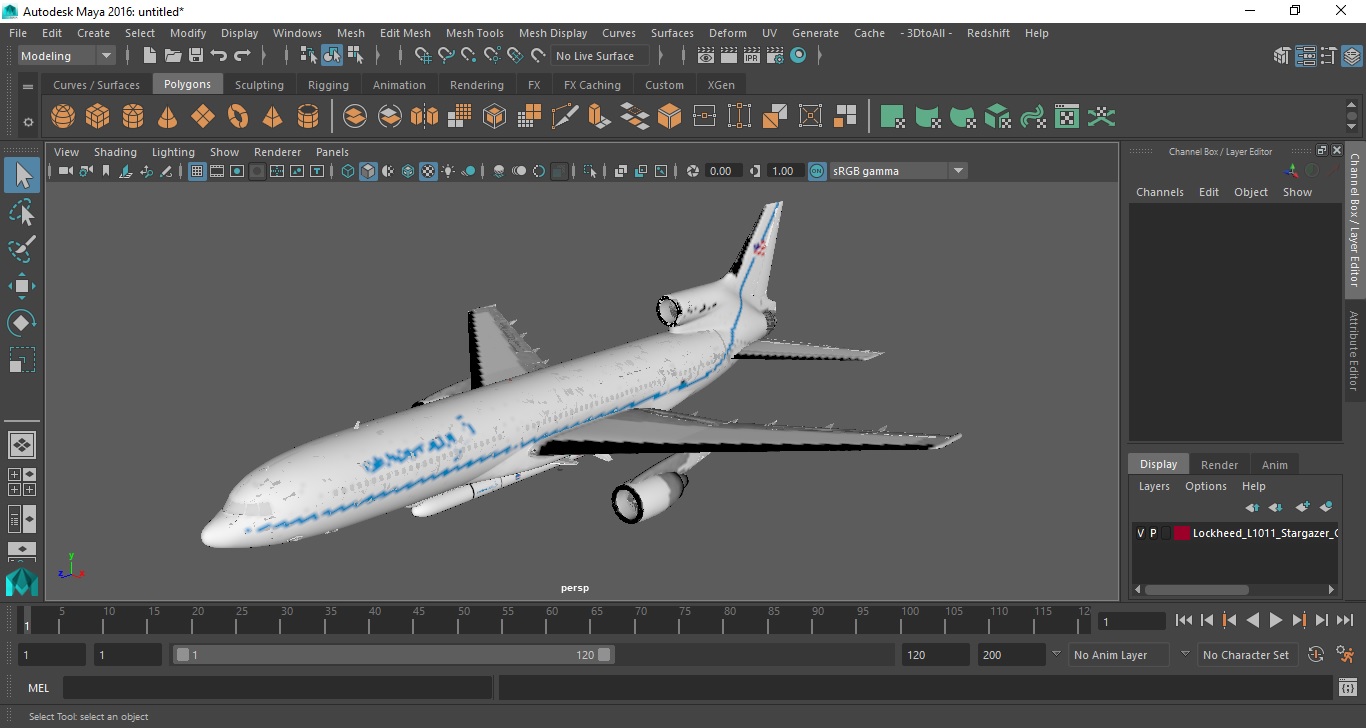 3D Lockheed L1011 Stargazer Carrying Pegasus XL Rocket