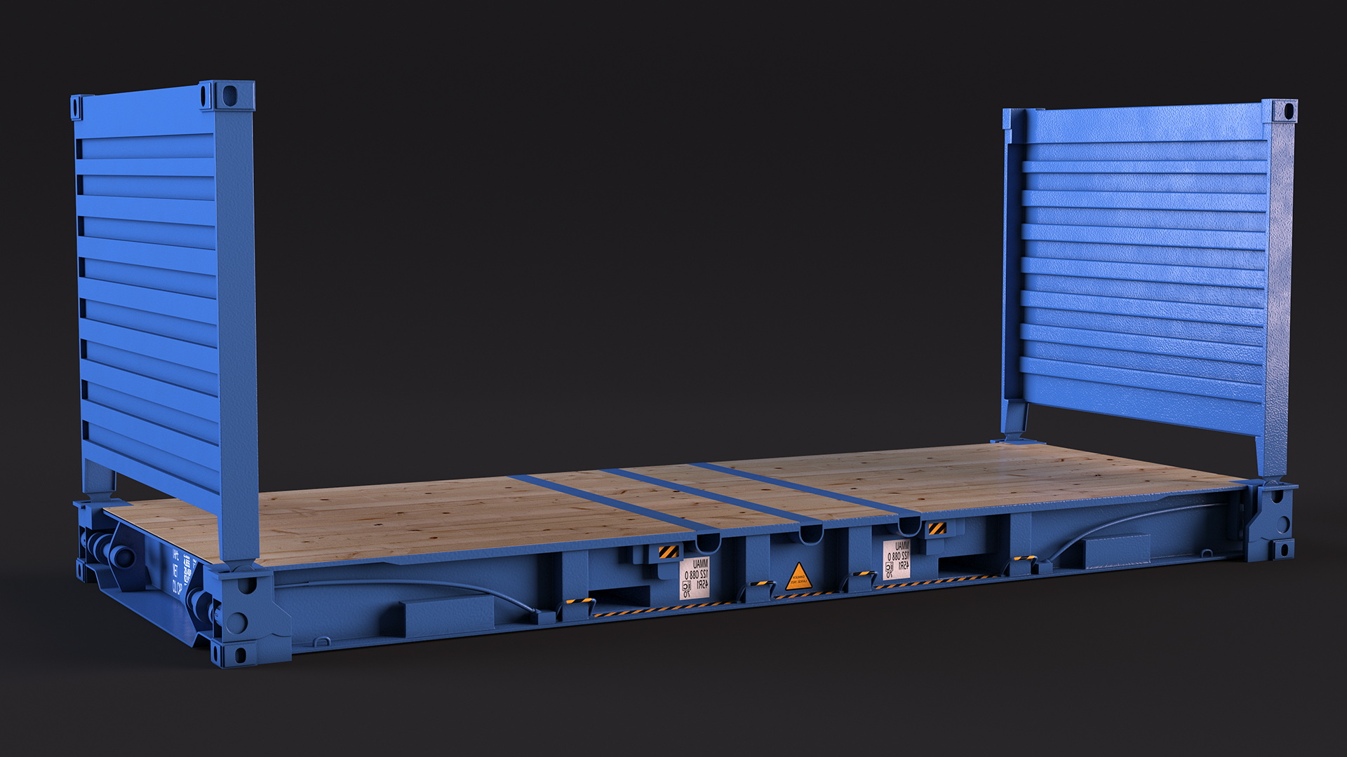 3D model Collapsible Flatrack Container