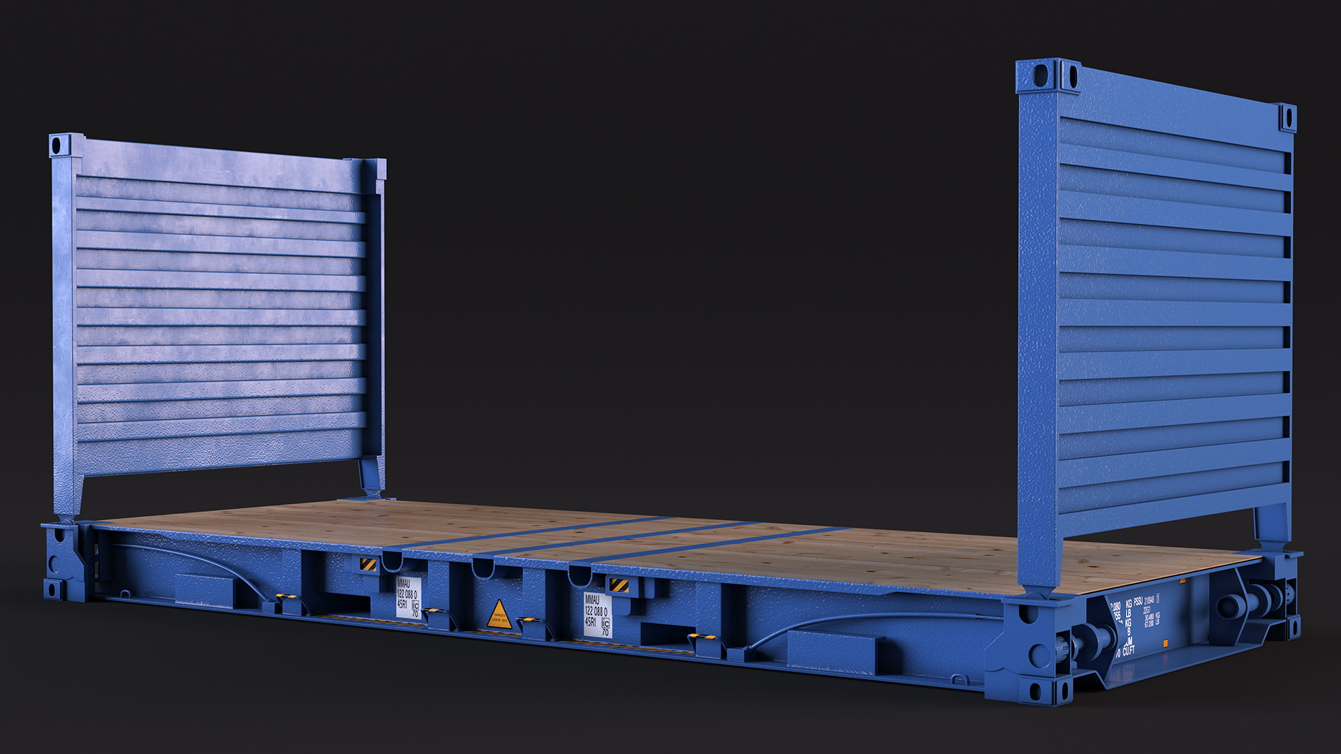 3D model Collapsible Flatrack Container