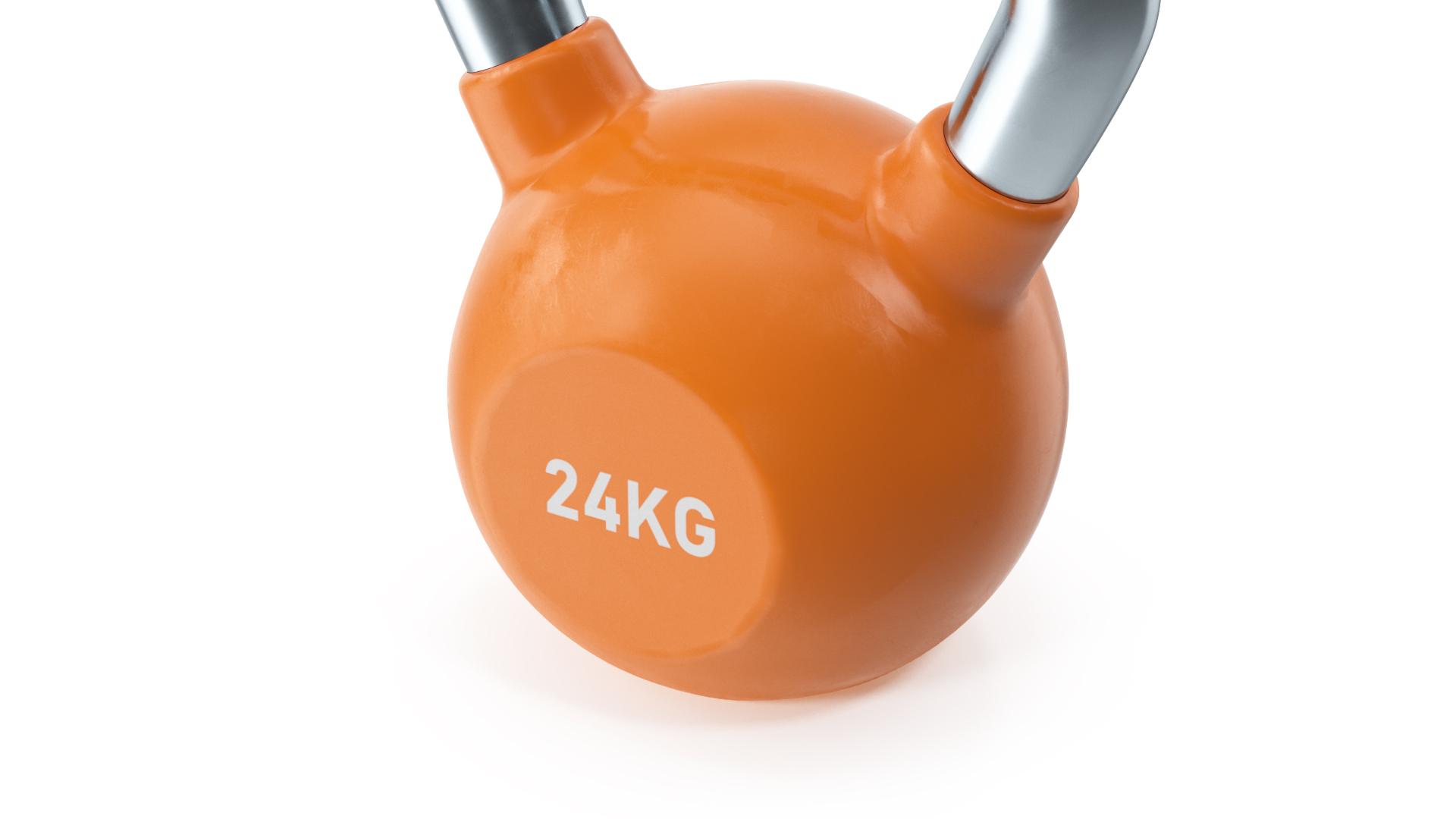 3D Vinyl Coated Iron Kettlebell 24kg model