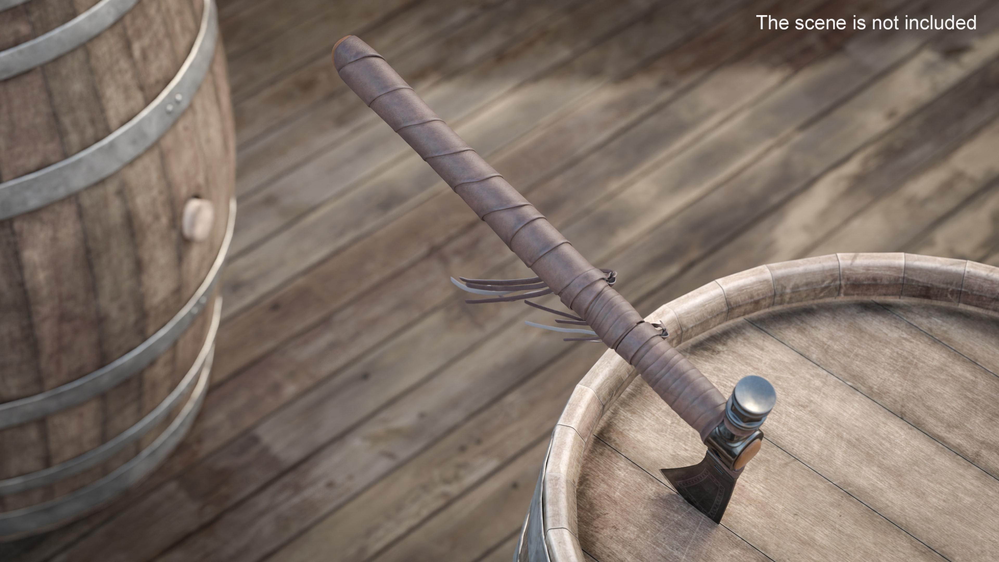 Tomahawk Indian Simple Weapon 3D model