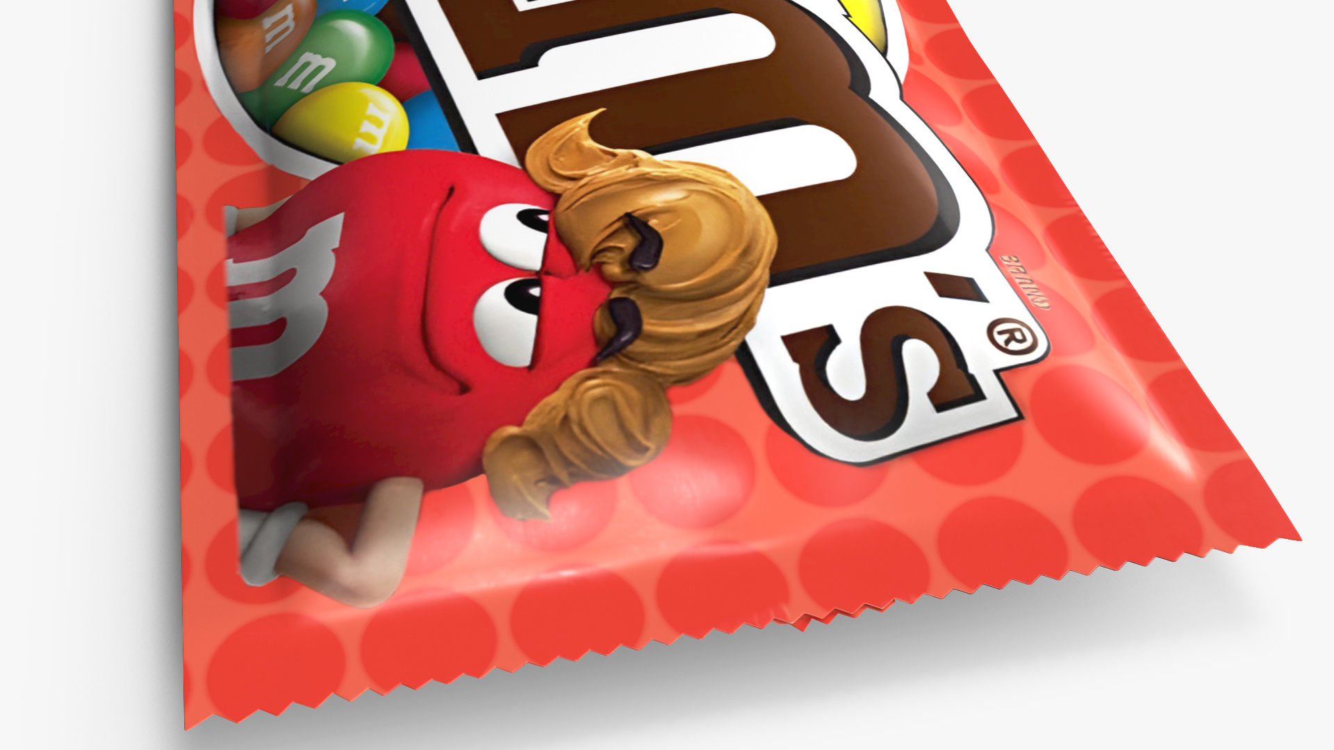 3D Candy Package M and Ms Red