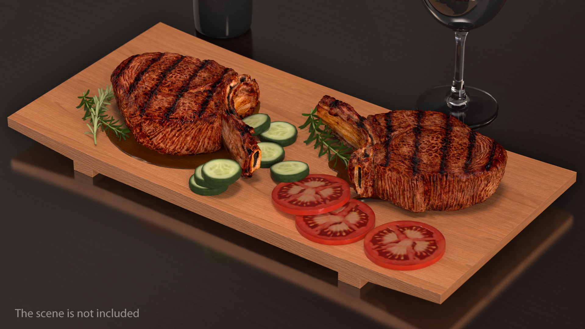 3D model BBQ Long Bone Ribeye