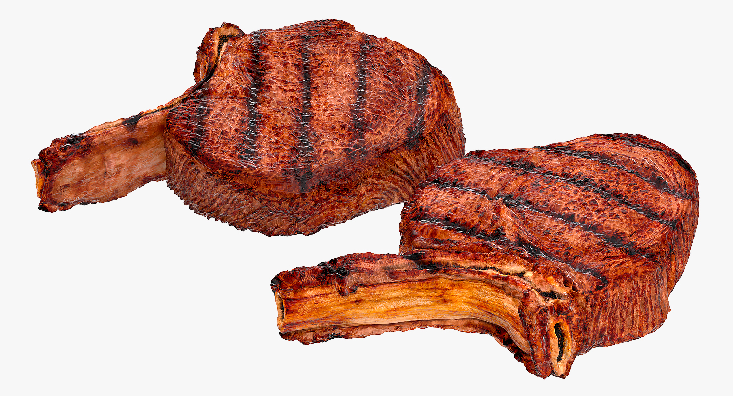 3D model BBQ Long Bone Ribeye