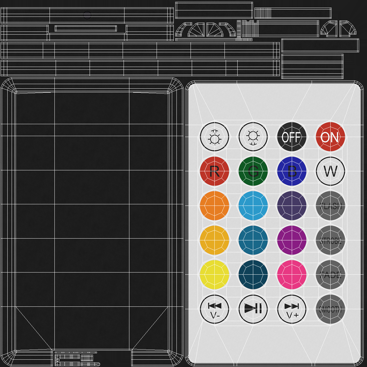 3D model Smart Bulb Remote Control