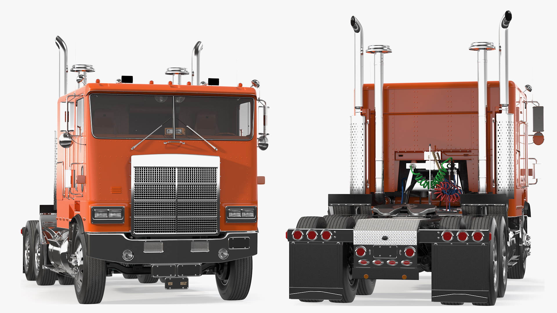 3D Cabover Truck model