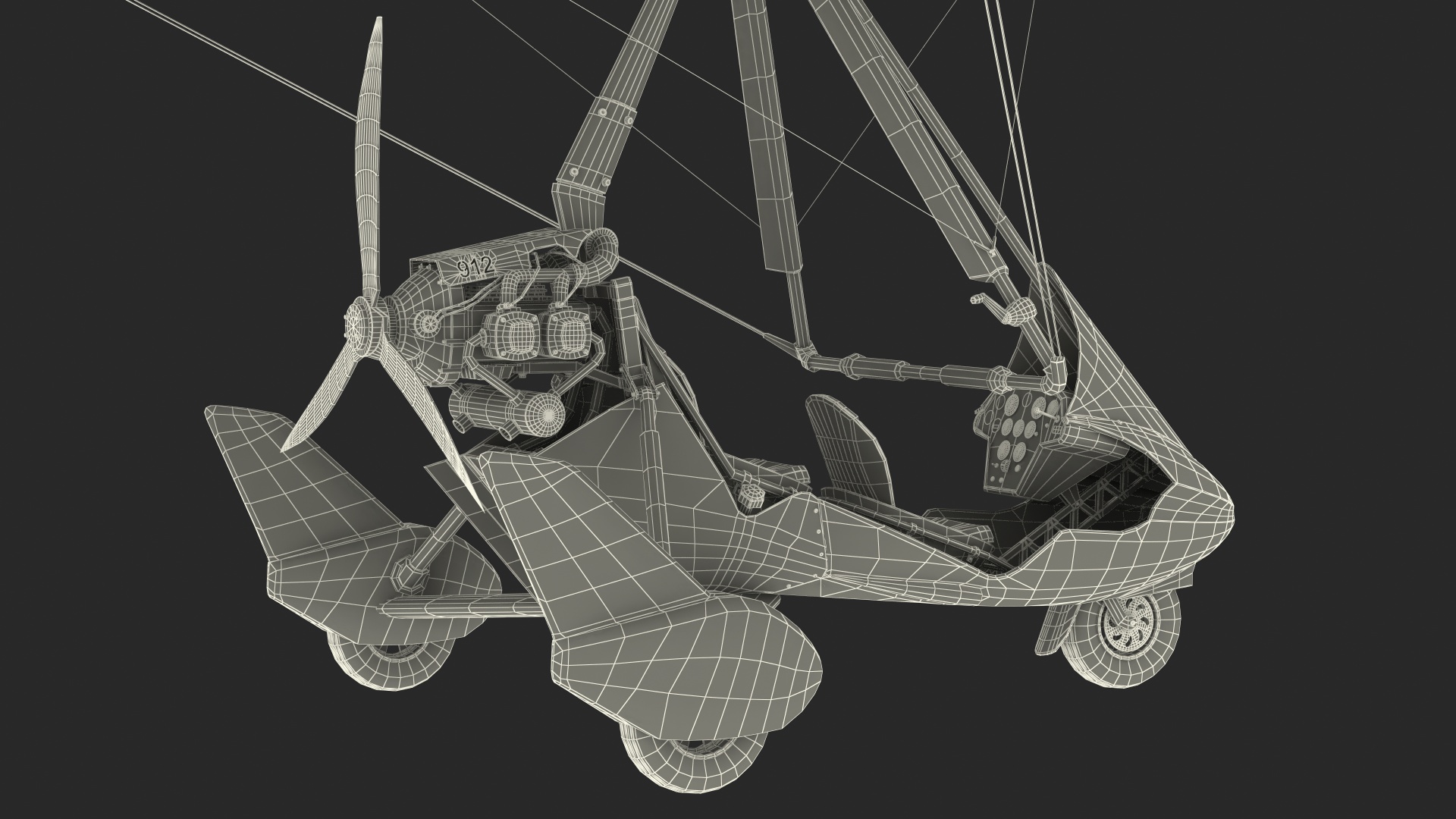 3D Tandem Ultralight Trike Generic