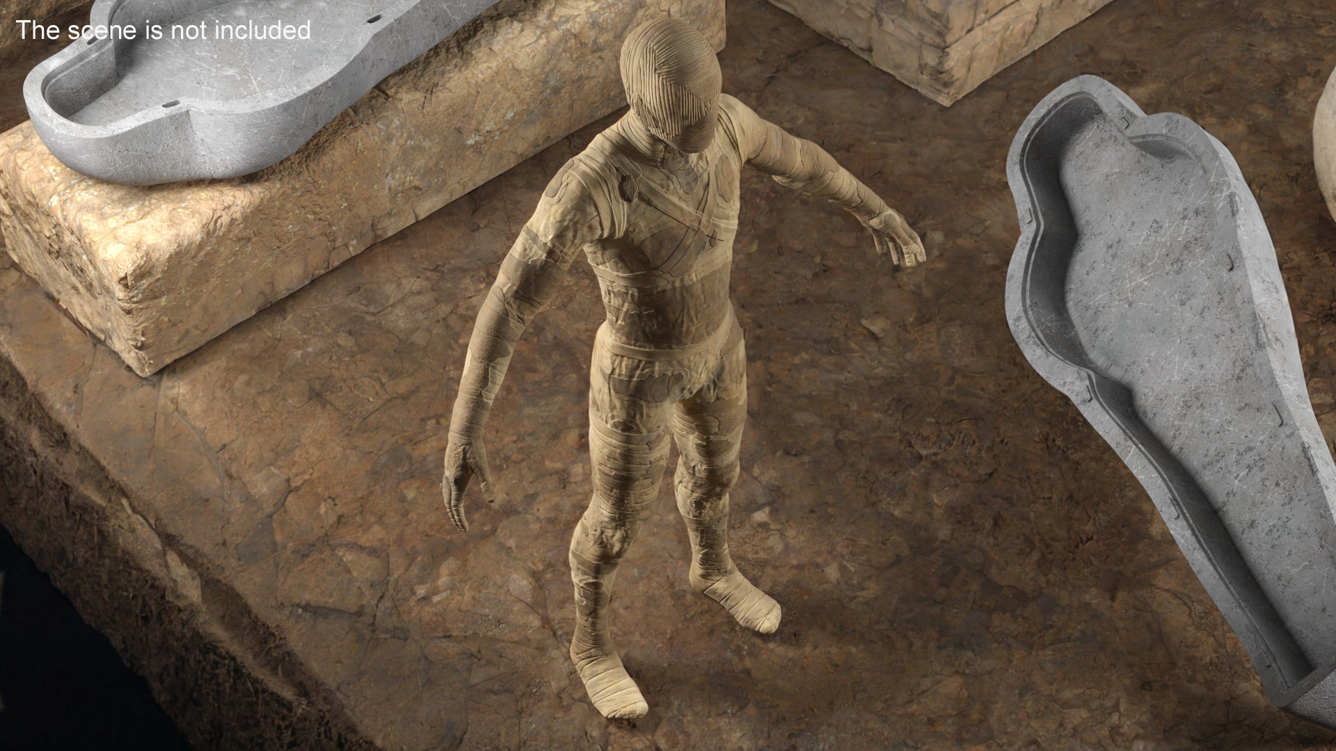 Mummy A-Pose 3D