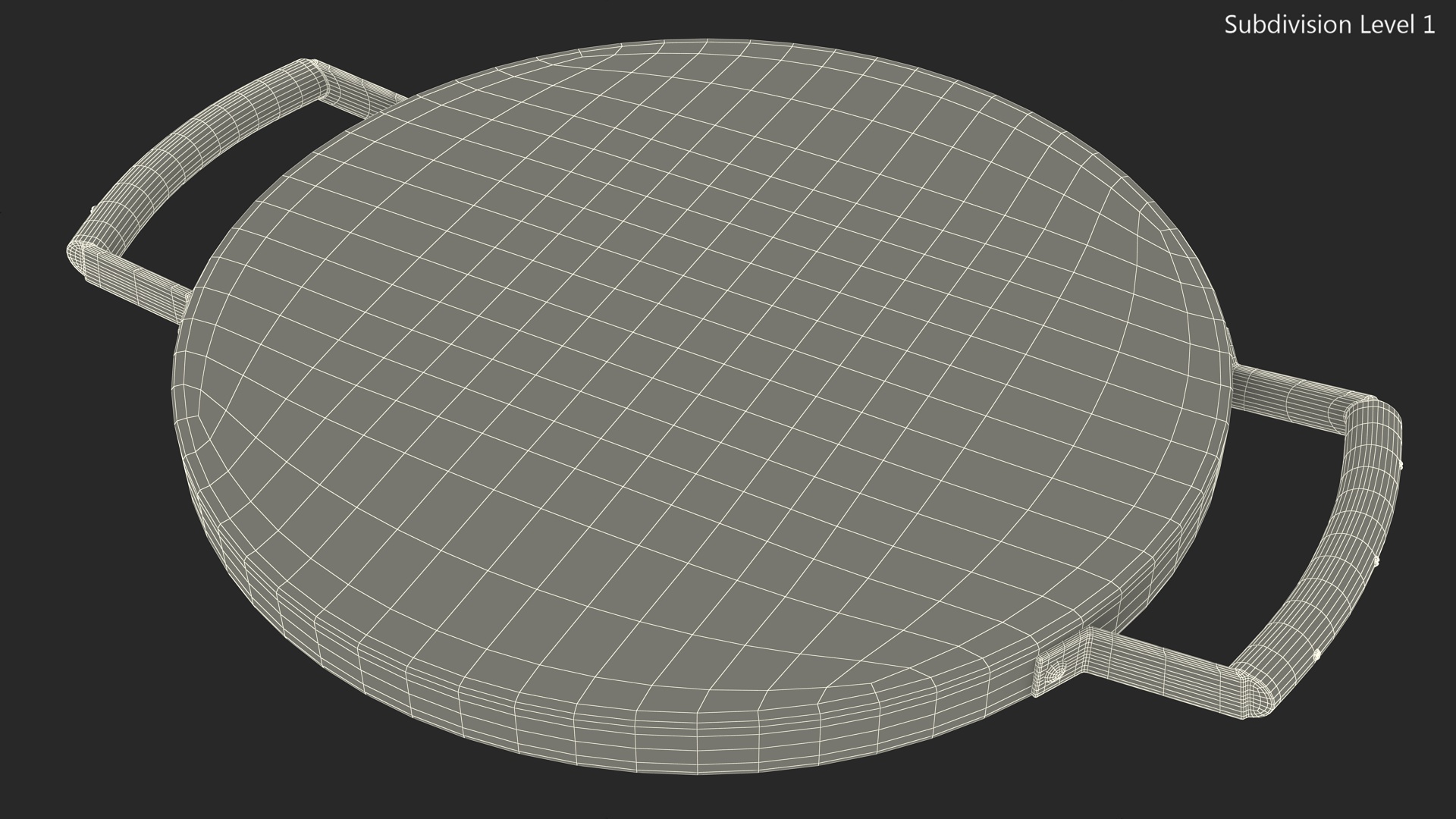 Flat Grill Pan 3D model