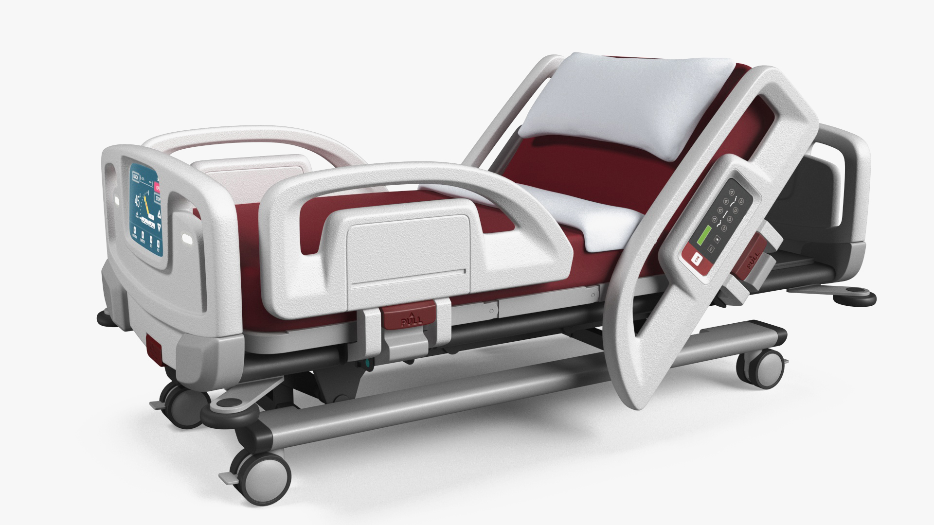 3D model Smart Hospital Bed Rigged