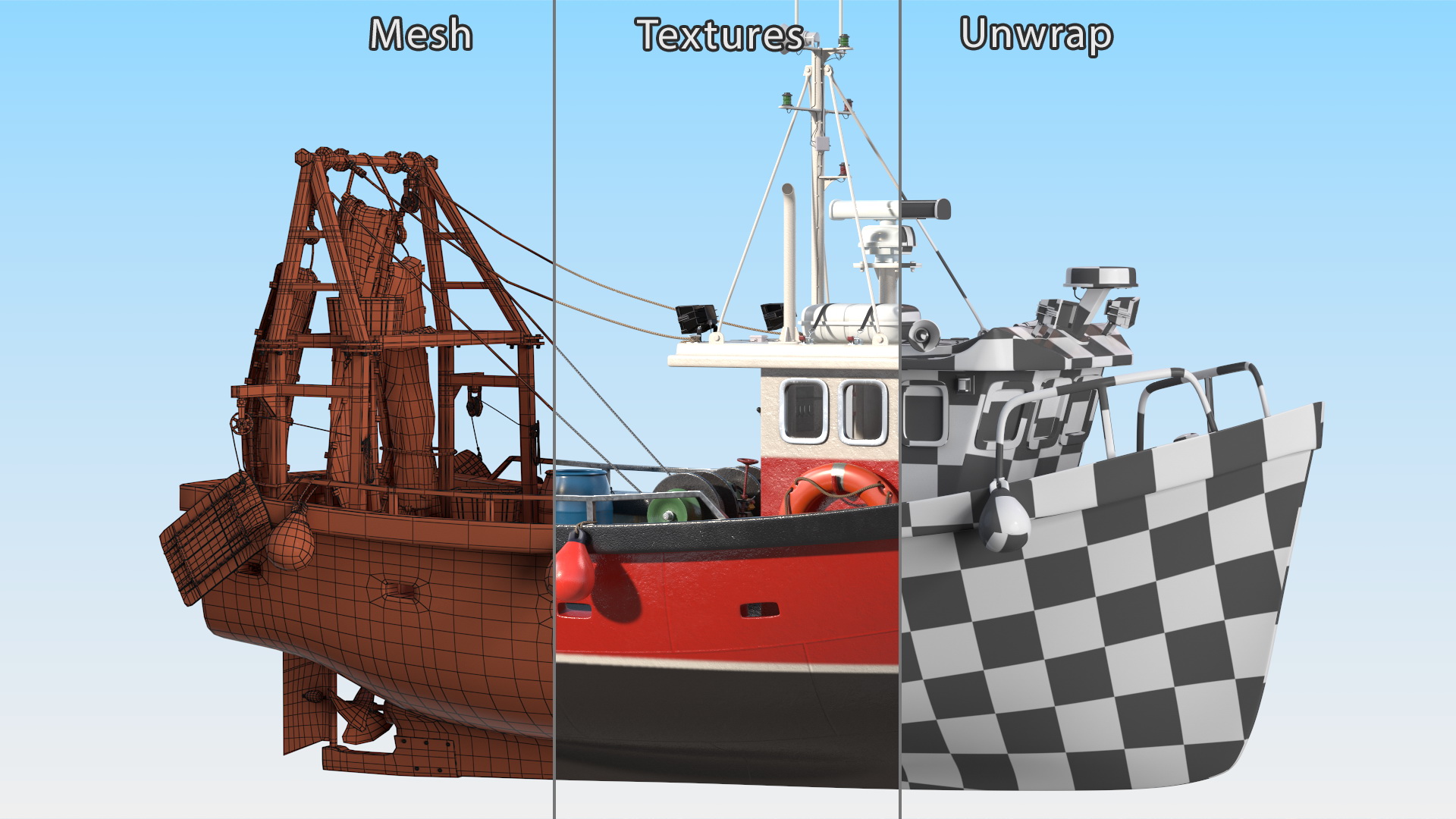 3D model Small Fishing Vessel