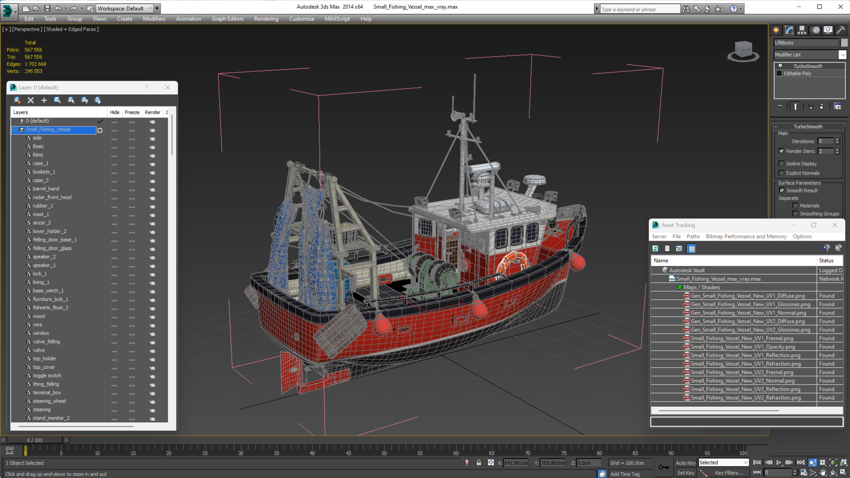 3D model Small Fishing Vessel