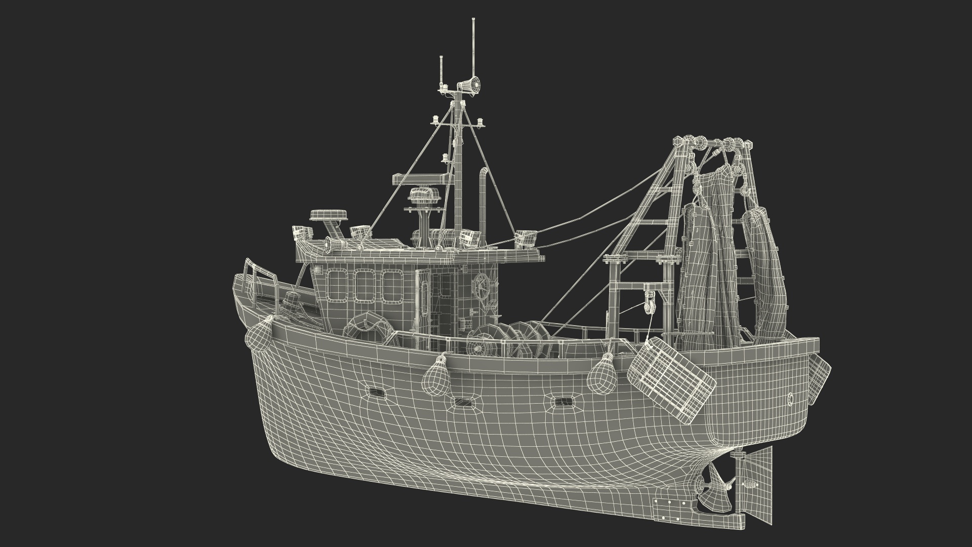 3D model Small Fishing Vessel