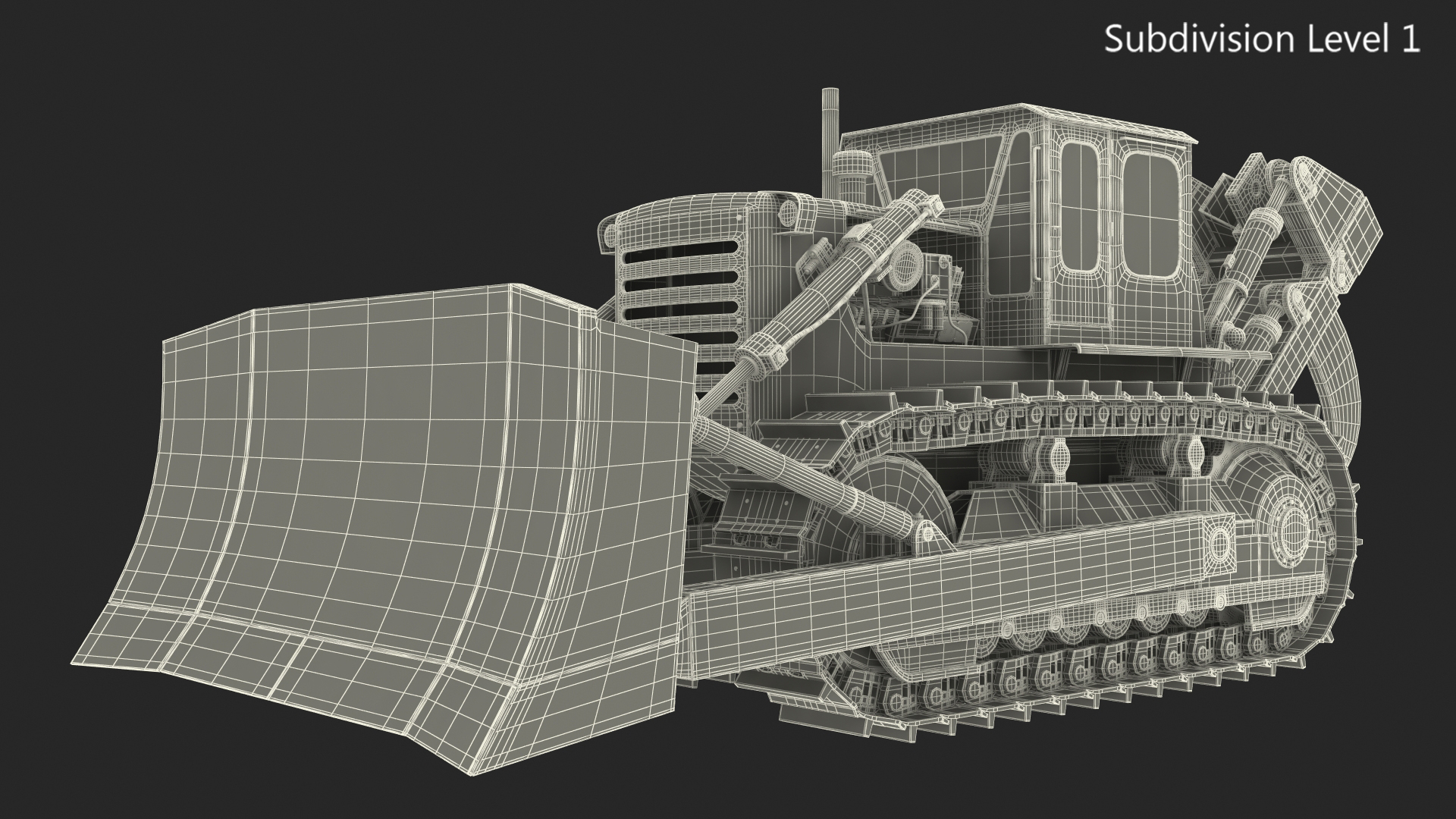 3D Crawler Dozer model