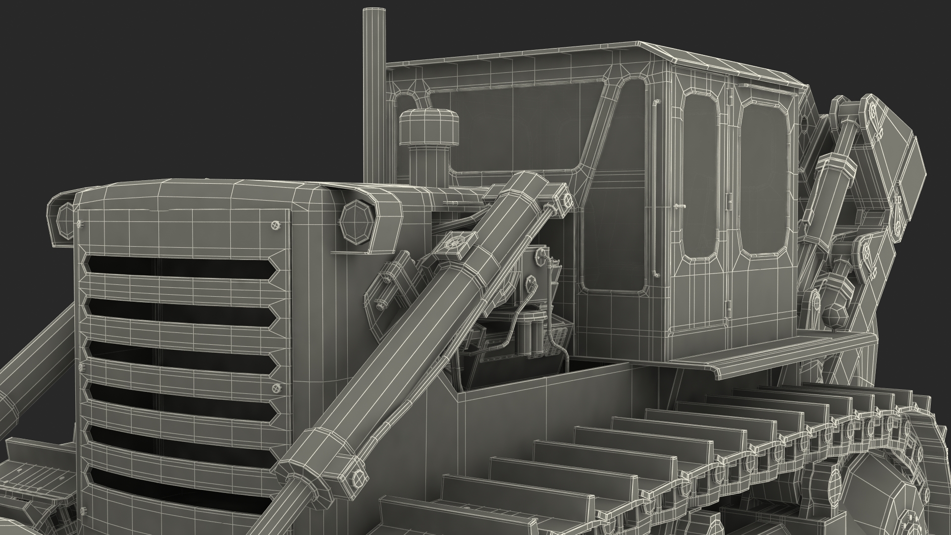 3D Crawler Dozer model